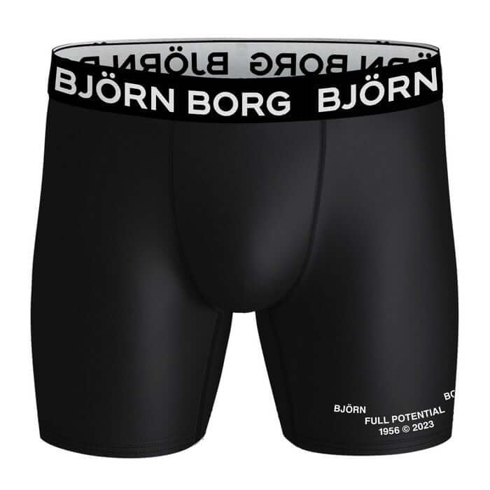 Björn Borg 3 Pack Performance Boxer - Black, Print, Red