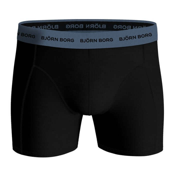 Bjorn Borg Cotton Stretch Boxer Trunks 3 Pack - Peacock Blue