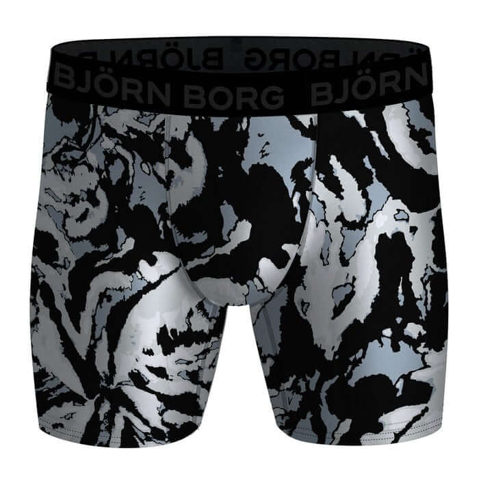 Björn Borg Performance Boxer 2 Pack - Black, Blue Print