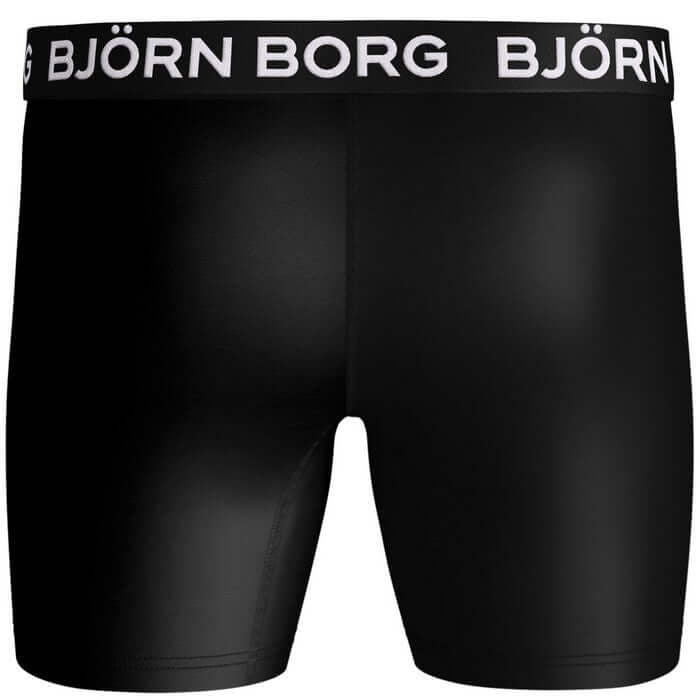 Björn Borg Performance Boxer 2 Pack - Black, Blue Print