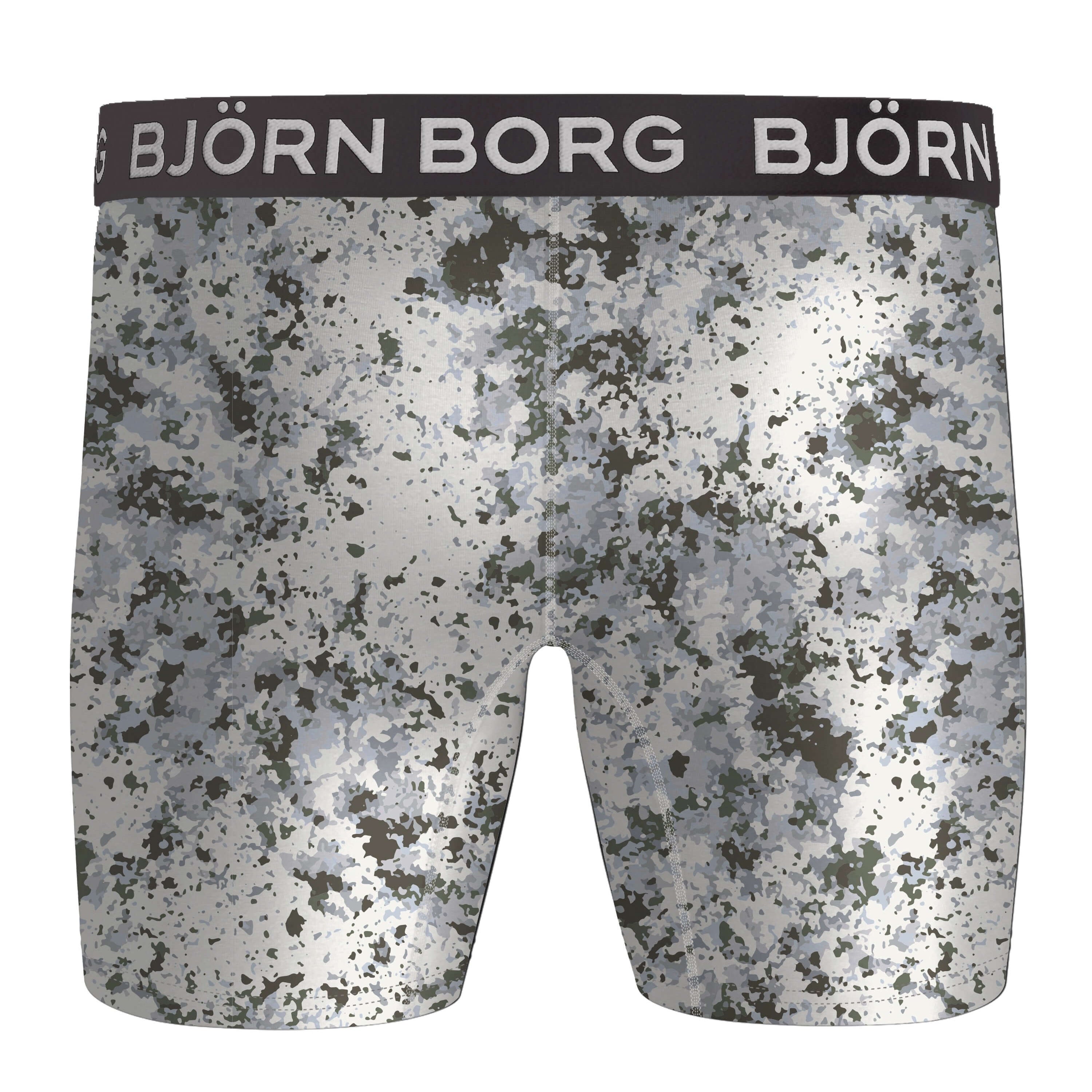 Björn Borg Performance Boxer 2 Pack - Olive/White Print