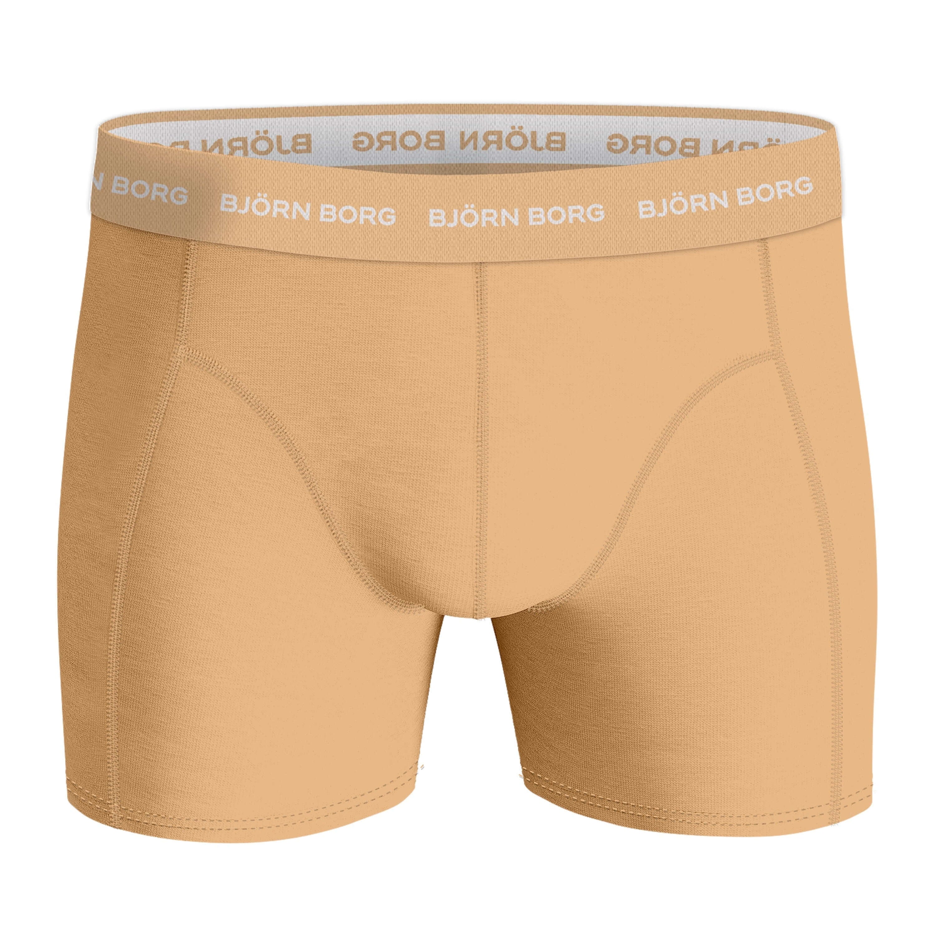 Bjorn Borg Cotton Stretch Boxer Trunks 3 Pack - Orange, Green Print