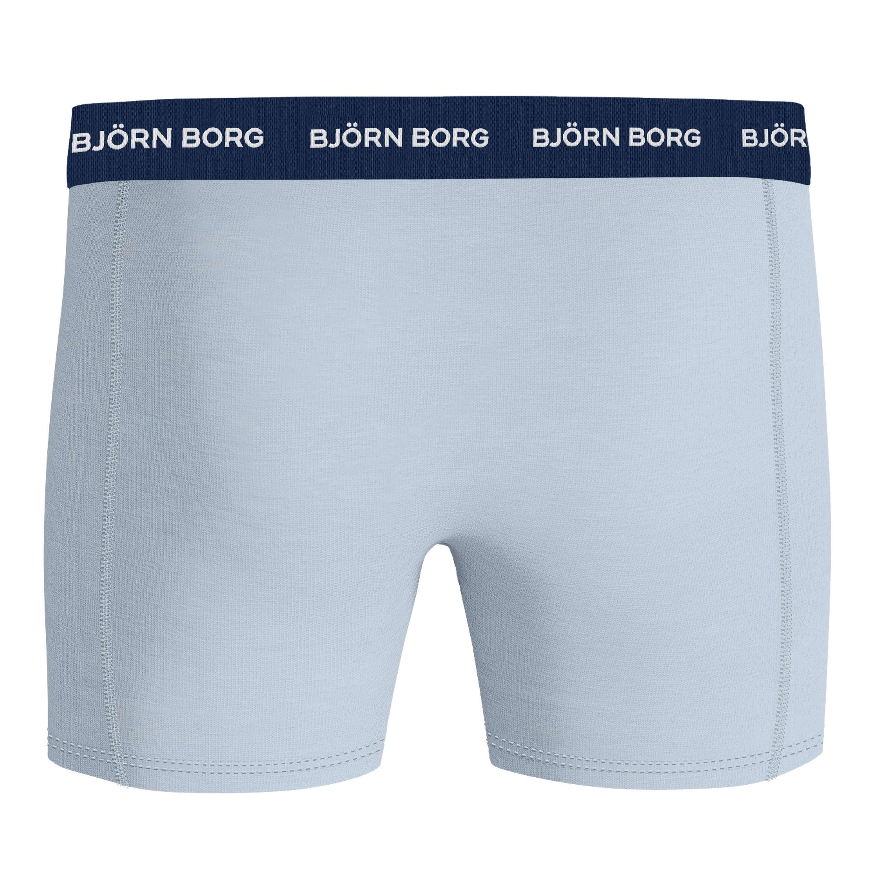 Bjorn Borg Cotton Stretch Boxer Trunks 5 pack - Olive, Black, Green, Red Print