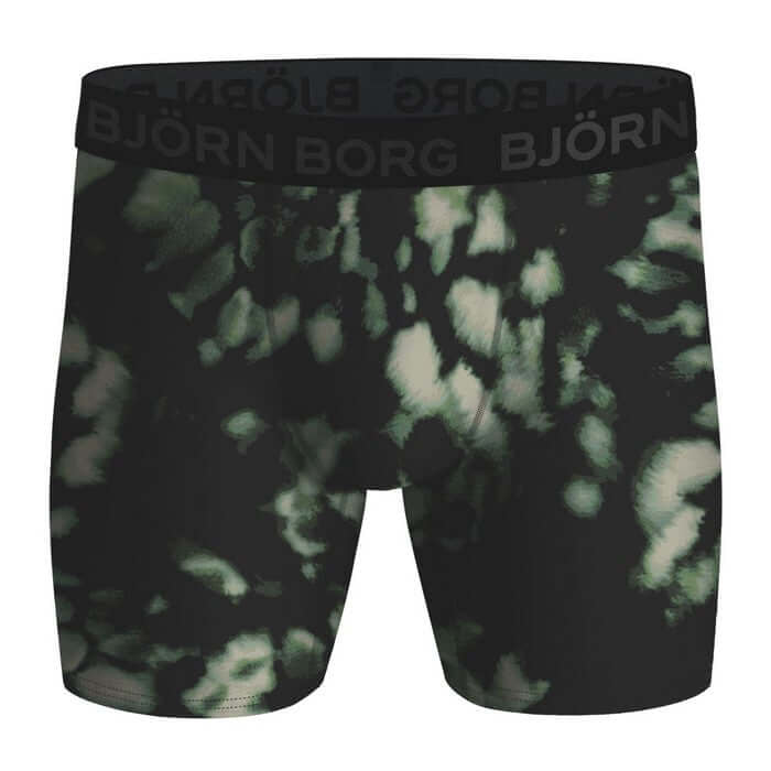 Björn Borg 3 Pack Performance Boxer - Olive / Black / Green Print