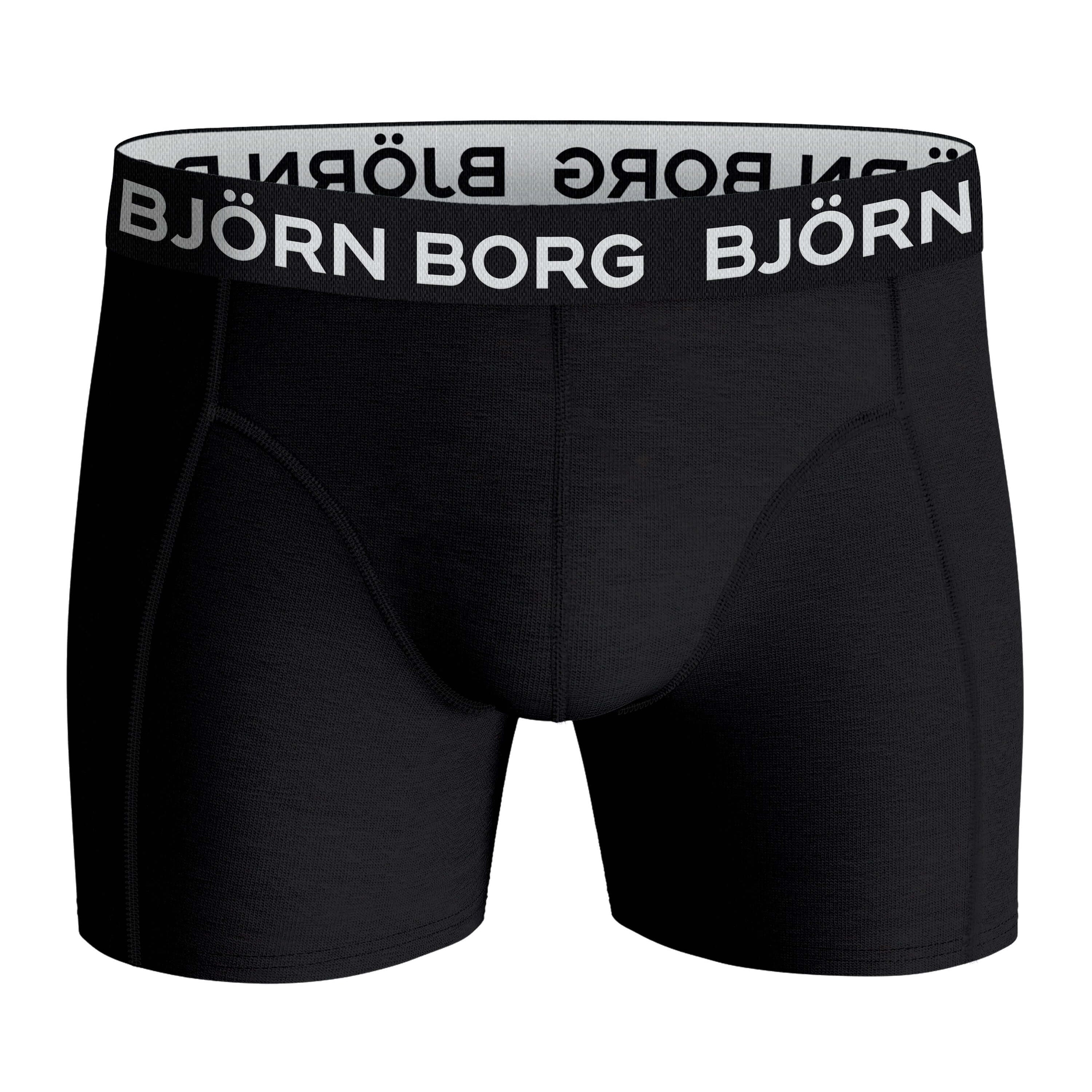 Björn Borg - 5 Pack Cotton Stretch Boxers - Greent/Olive/Black Print