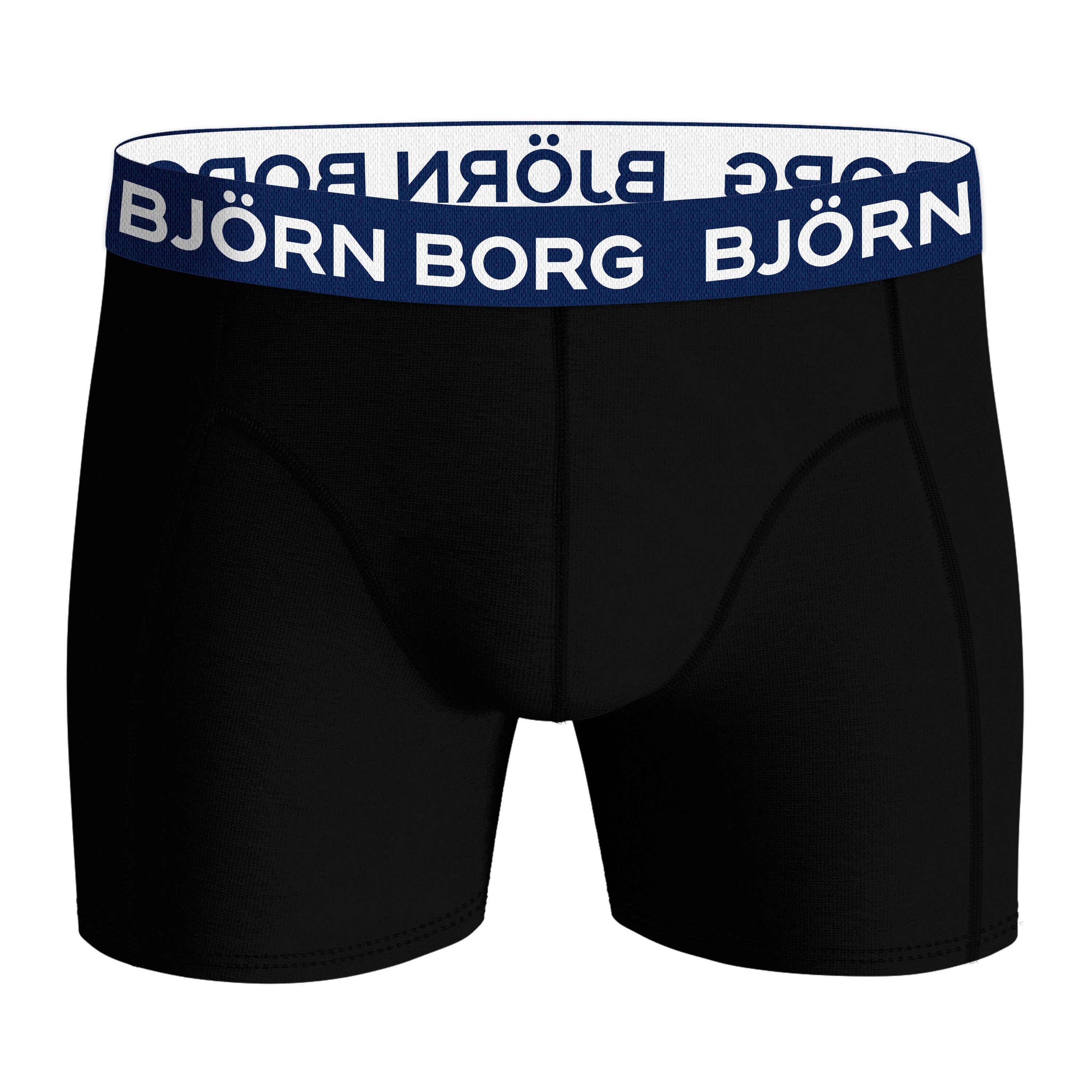 Björn Borg 3 Pack Cotton Stretch Boxers - Black Multi