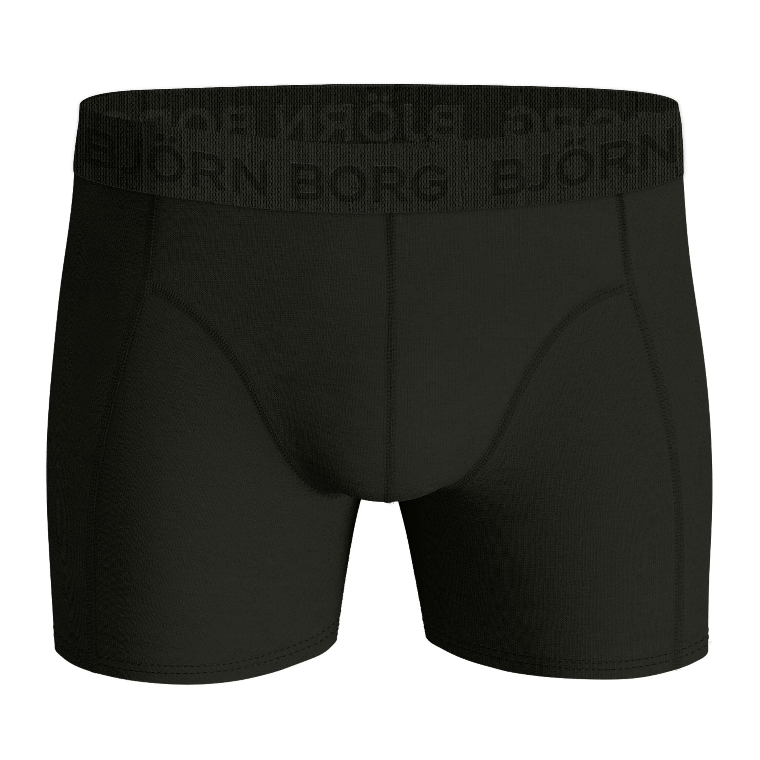 Björn Borg 3 Pack Cotton Stretch Boxers - Blue/Green Print/Olive