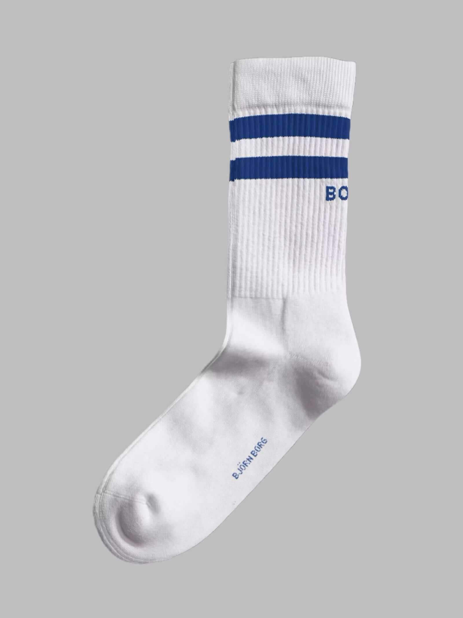 Björn Borg Core Crew Socks 3-Pack, White, Blue, Green – Cotton Blend Sports Socks