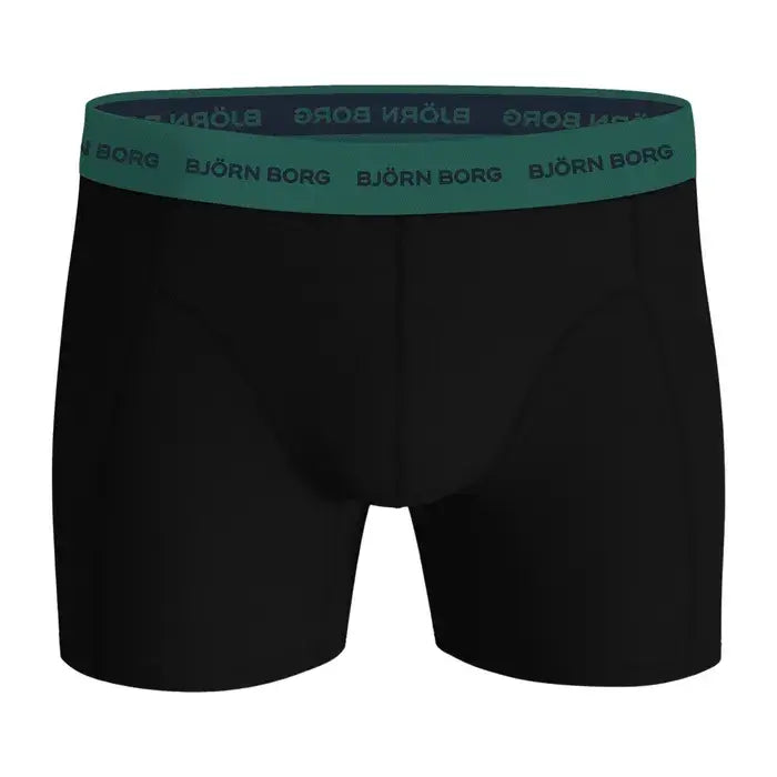 Björn Borg 3-Pack Cotton Stretch Boxers – Green / Blue / Black