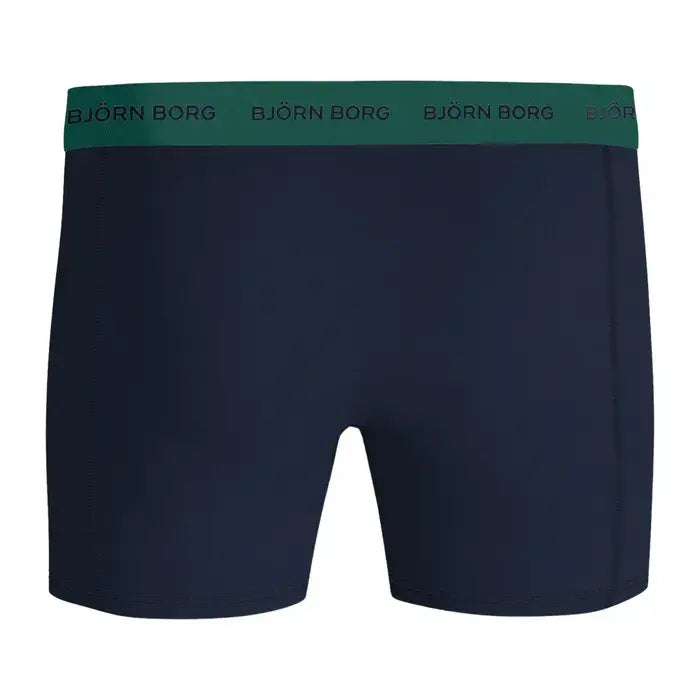 Björn Borg 3-Pack Cotton Stretch Boxers – Green / Blue / Black