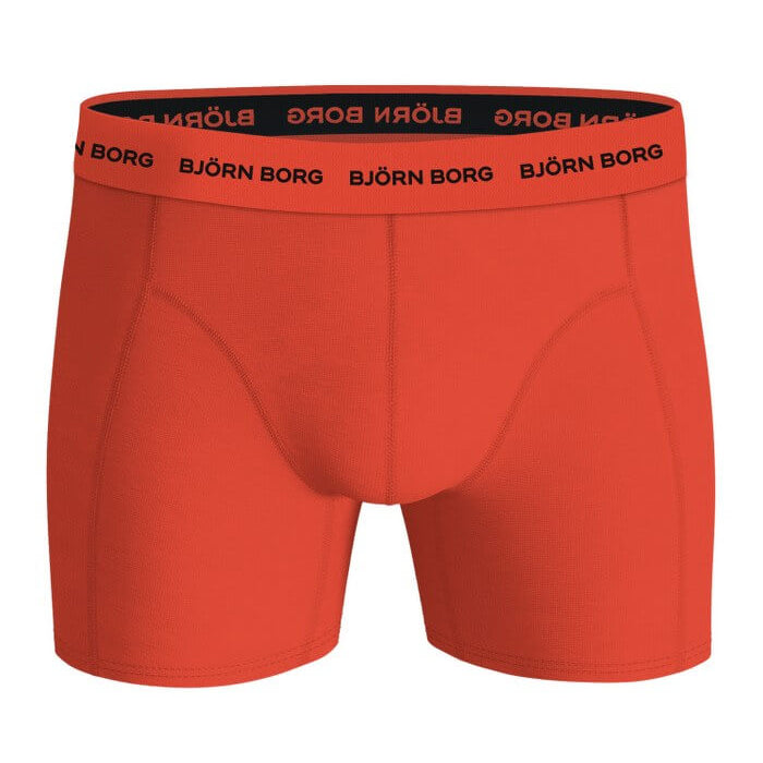 Björn Borg 3 Pack Cotton Stretch Boxers – Olive / Orange / Green Graphic
