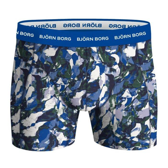 Björn Borg 3 Pack Cotton Stretch Boxers – Blue /Navy / Print