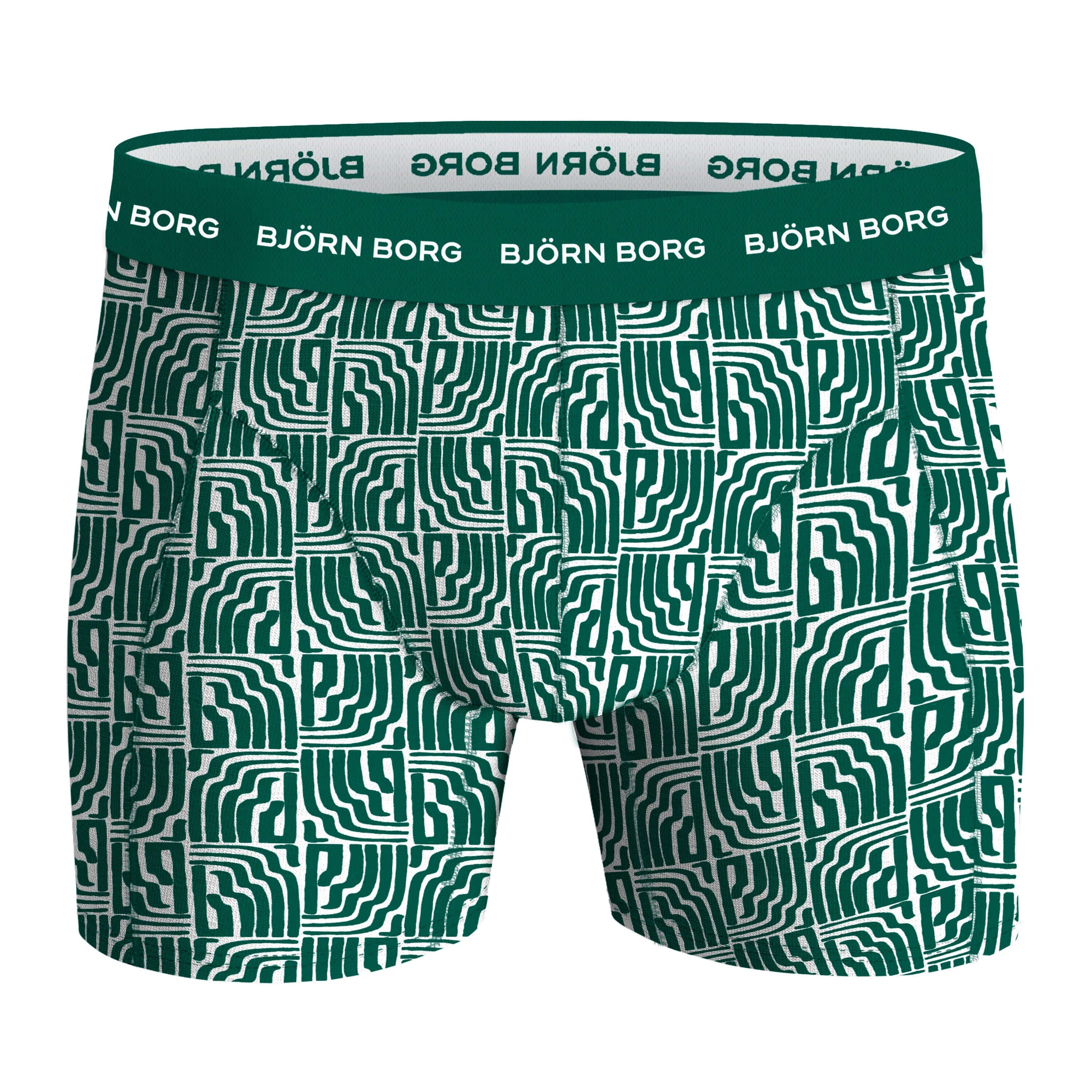 Björn Borg 3 Pack Cotton Stretch Boxers – Green Design