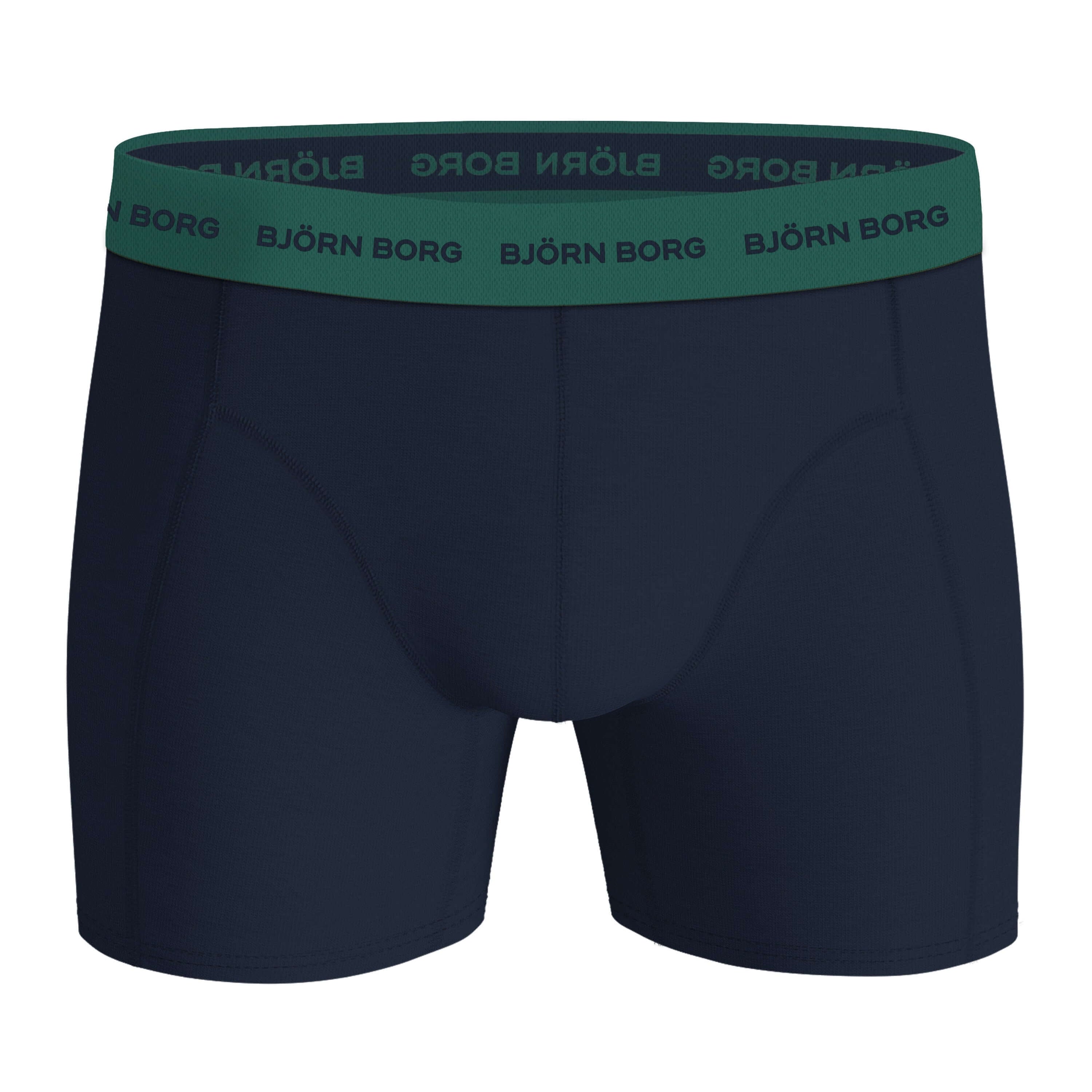 Björn Borg 3 Pack Cotton Stretch Boxers – Green Design