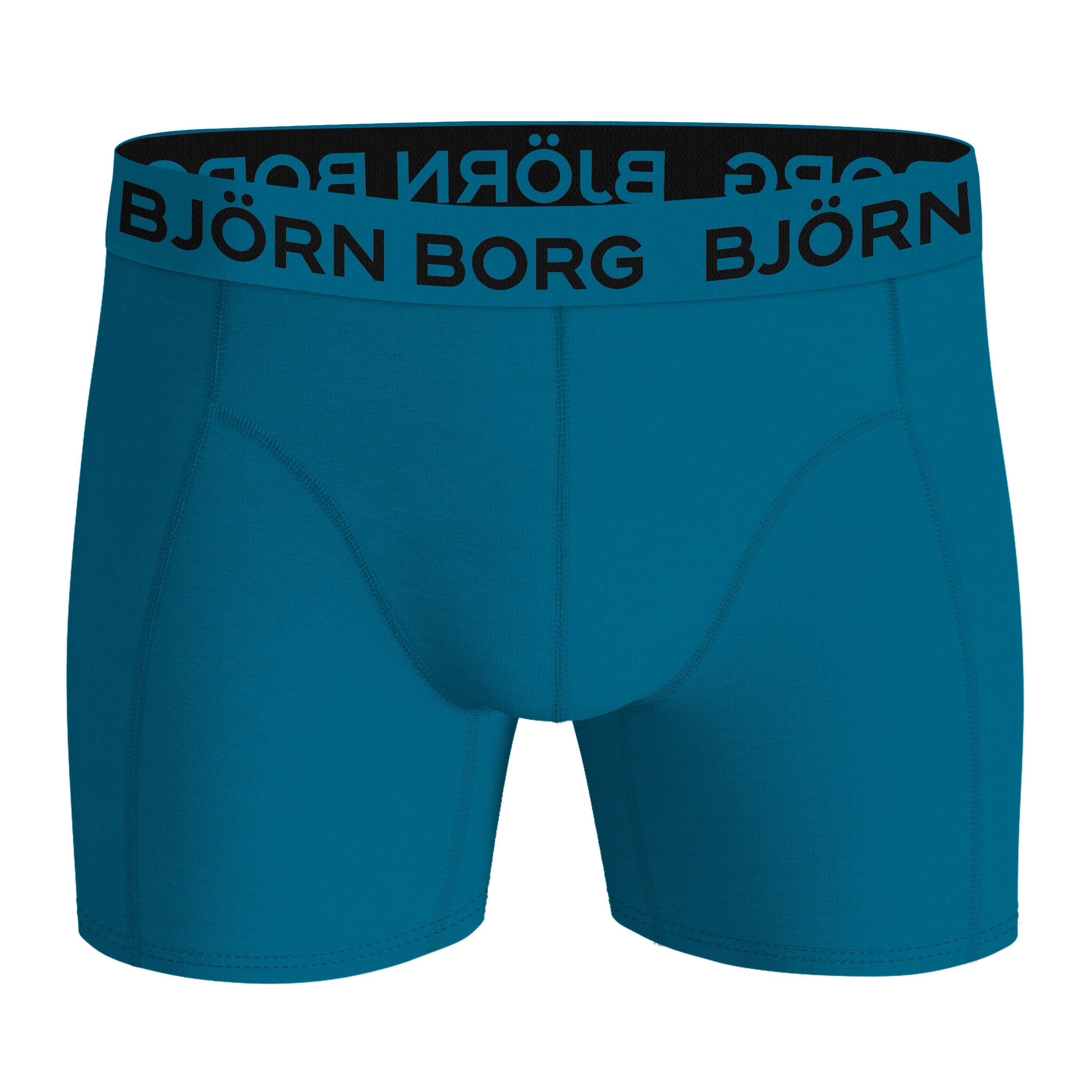 Björn Borg 3-Pack Cotton Stretch Boxers – Solid Blue / Green / Blue
