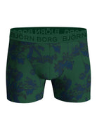 Björn Borg 3-Pack Cotton Stretch Boxers – Green Leaf / Black / Green