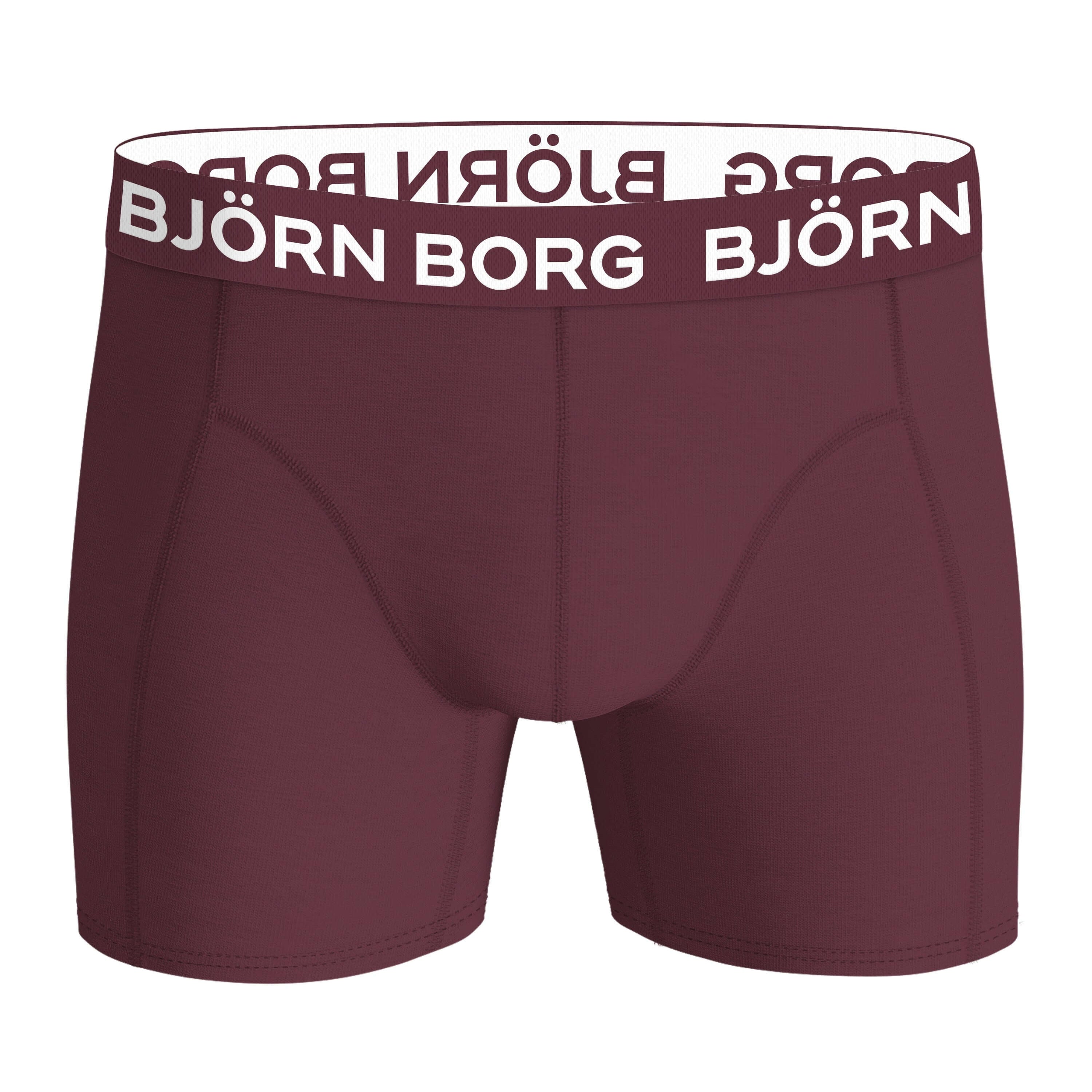 Björn Borg 3-Pack Cotton Stretch Boxers – Winetasting/Blue/Black