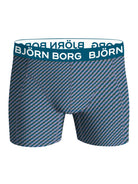 Björn Borg 3-Pack Cotton Stretch Boxers – Blue/Green Design