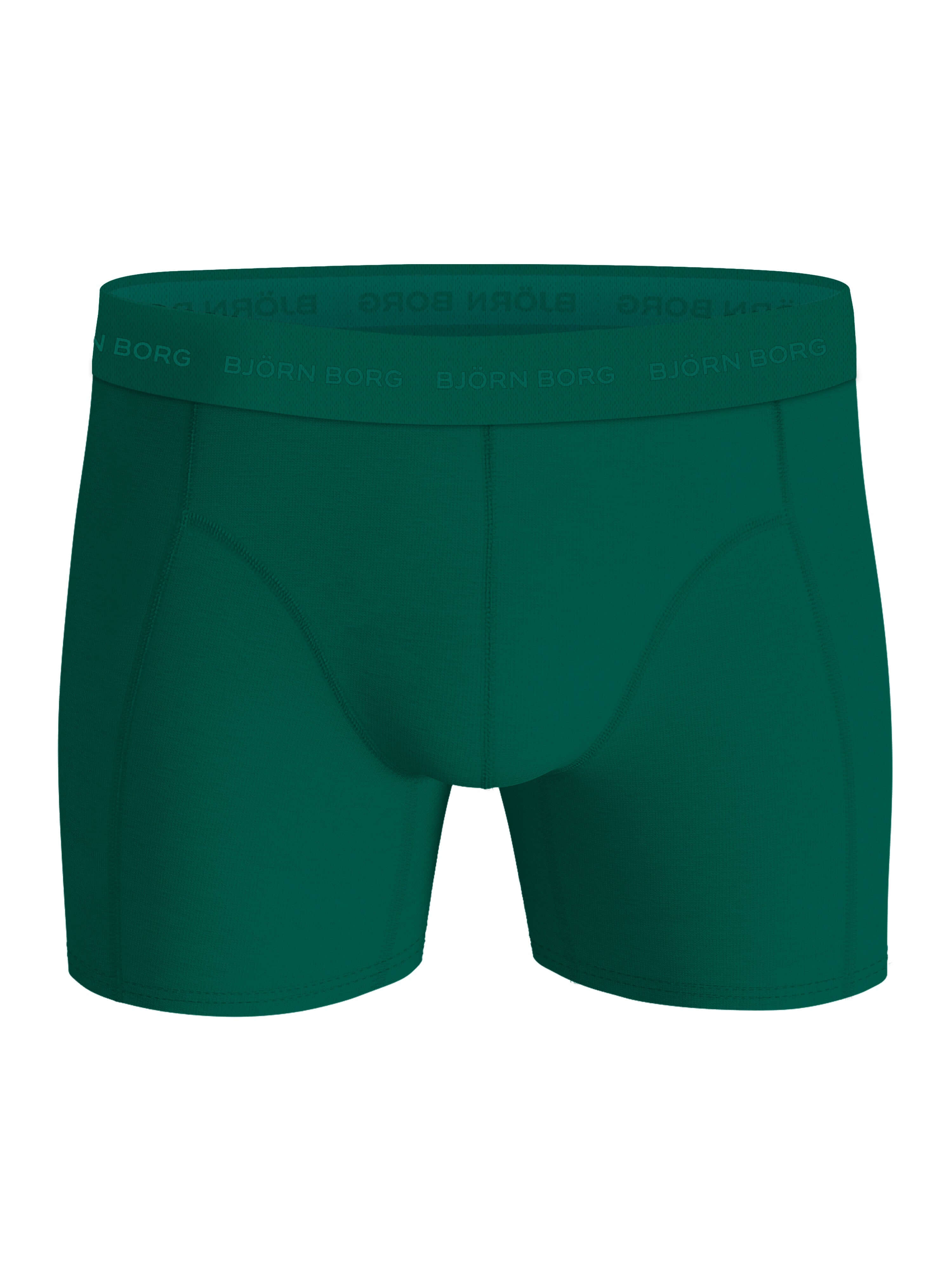 Björn Borg 5 Pack Cotton Stretch Boxers - Black, Green, Print, Orange
