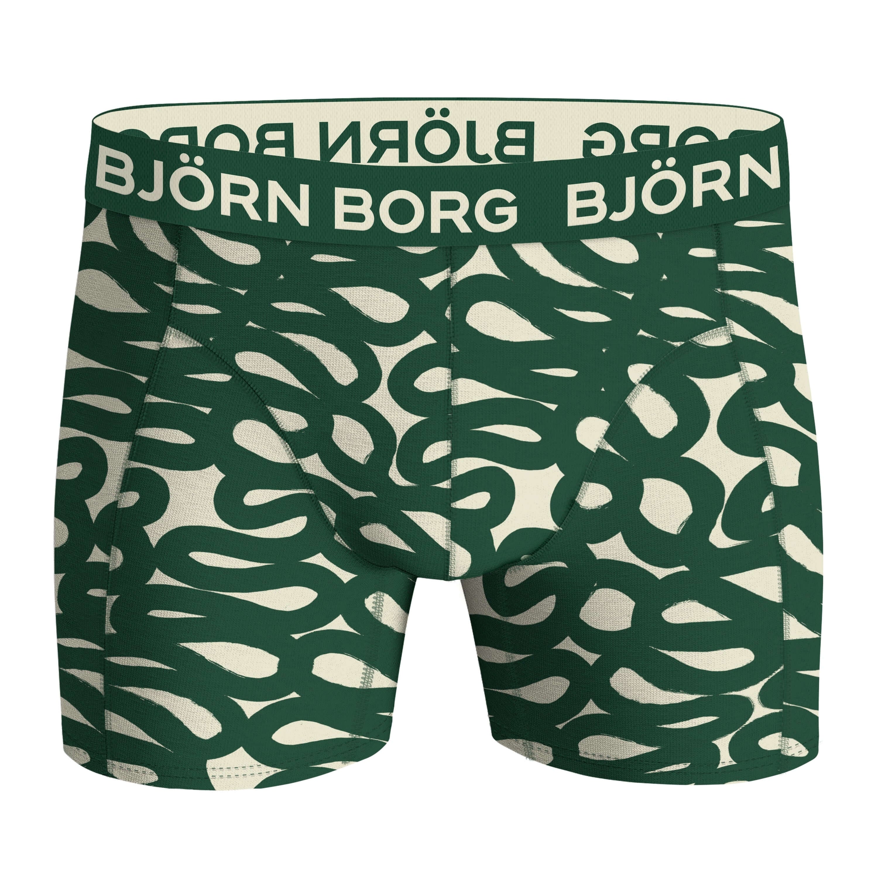 Björn Borg 5 Pack Cotton Stretch Boxers -Black, Green, Print, Red