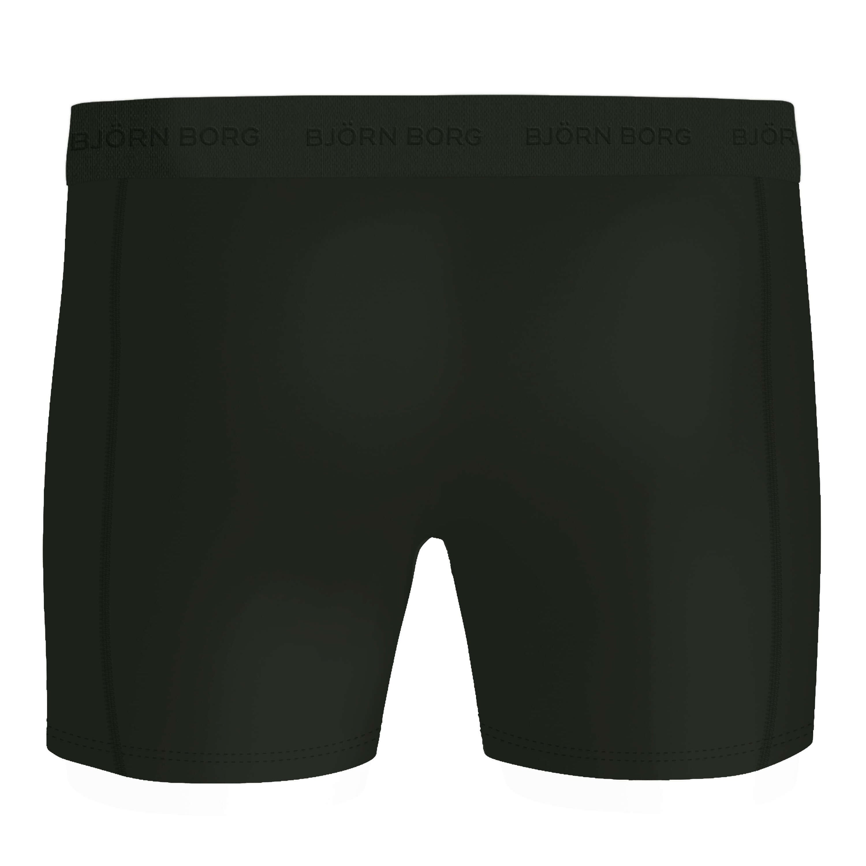 Björn Borg Men's Microfiber Boxer 3-Pack – Black, Green, Navy Blue