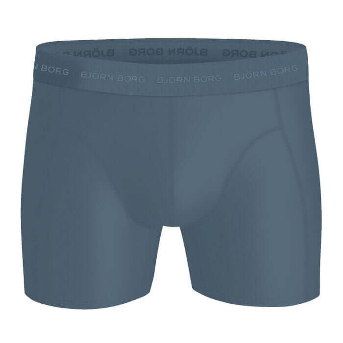 Björn Borg Men's Microfiber Boxer 3-Pack – White, Blue, Grey
