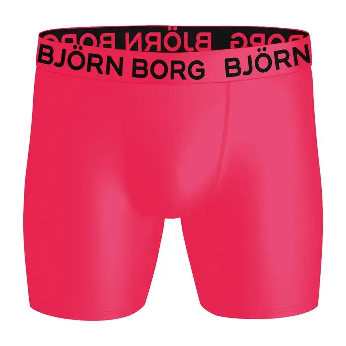 Björn Borg 3 Pack Sports Microfiber Boxers - Pink, Grey, Green