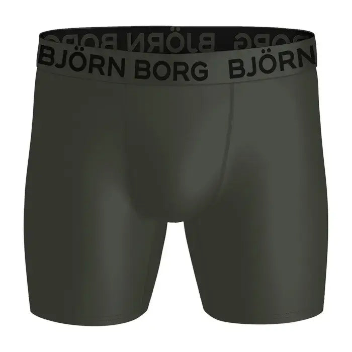 Björn Borg 3 Pack Sports Microfiber Boxers - Pink, Grey, Green