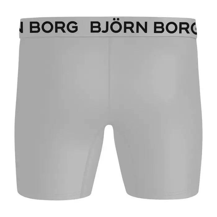 Björn Borg 3 Pack Sports Microfiber Boxers - Pink, Grey, Green