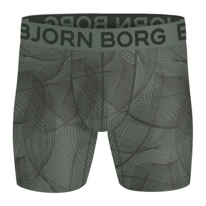 Björn Borg 2 Pack Sports Lightweight Boxers - Print, Grey
