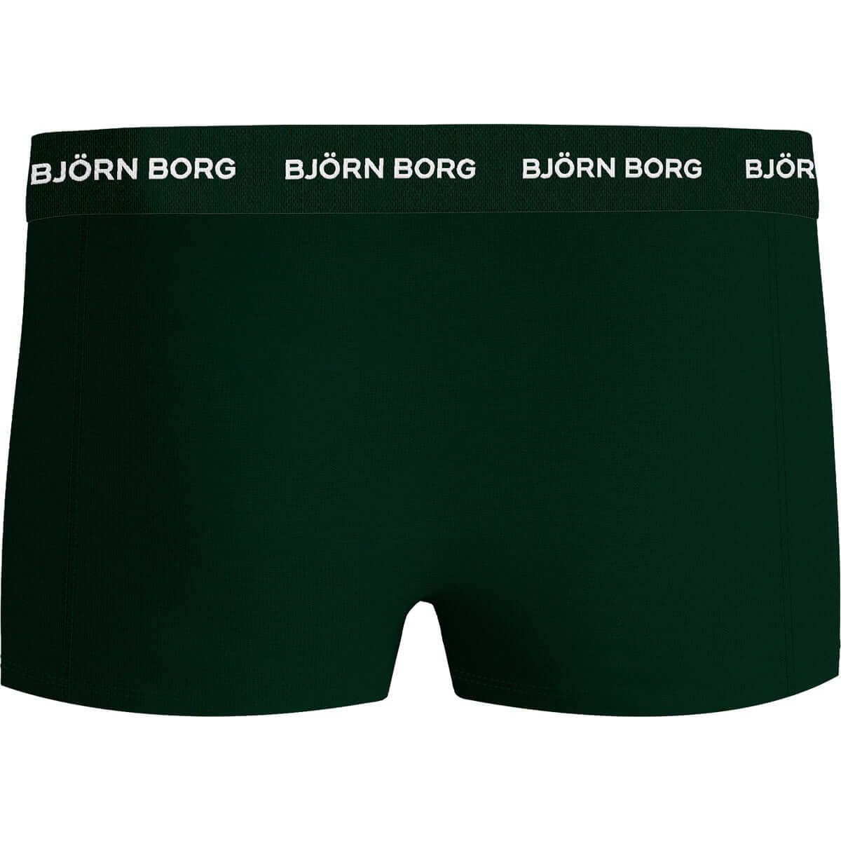 Björn Borg Cotton Stretch Trunks 3-pack - Black, Green, Print