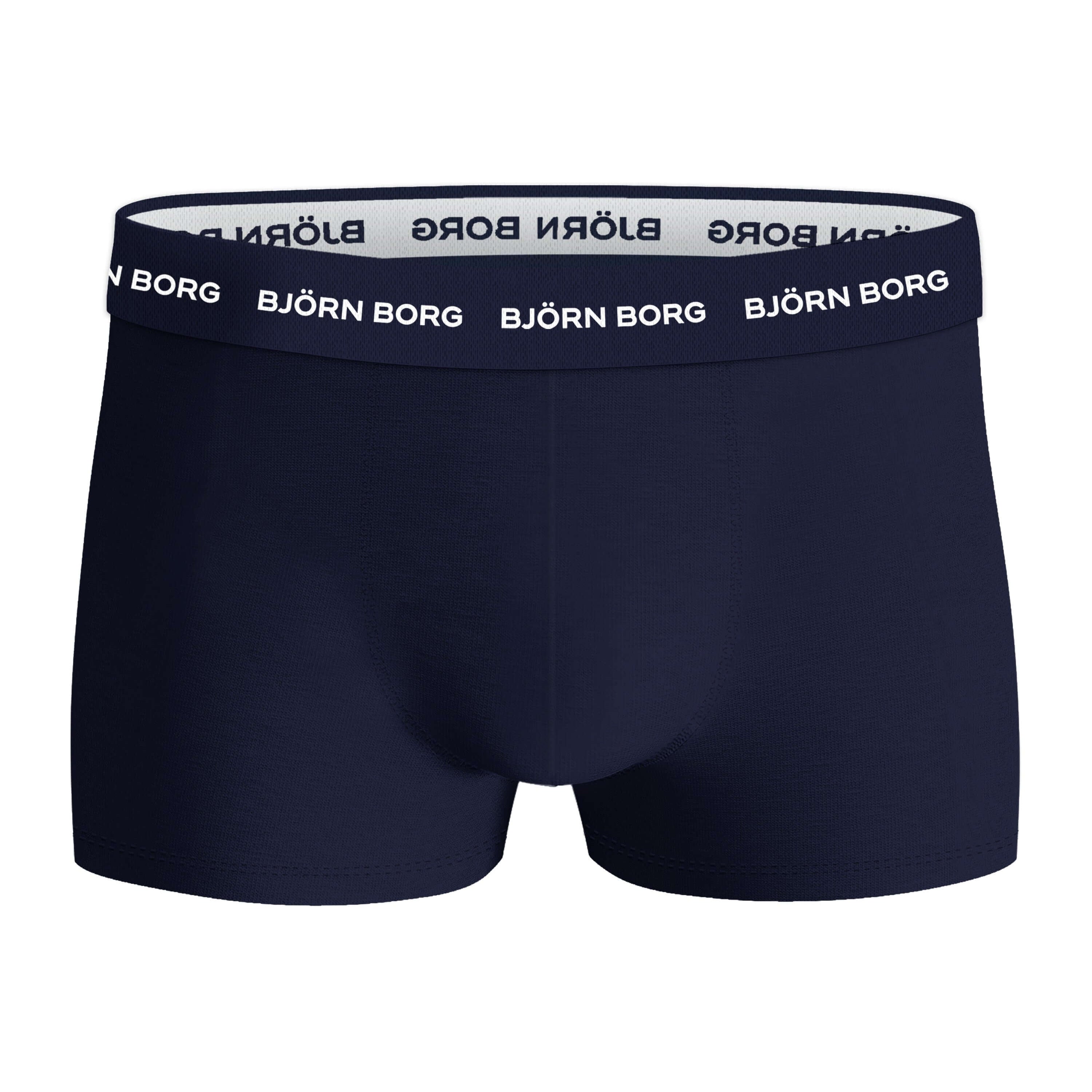 Björn Borg Cotton Stretch Trunks 3-pack - Blue, Tulip Print