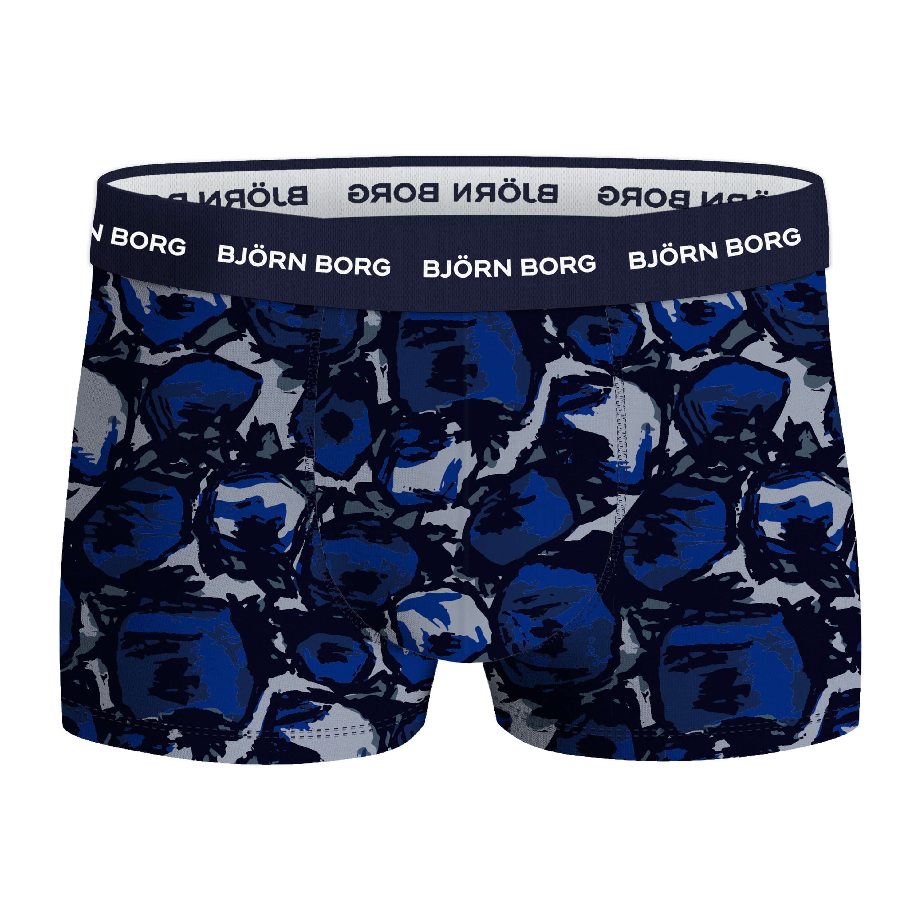 Björn Borg Cotton Stretch Trunks 3-pack - Blue, Tulip Print
