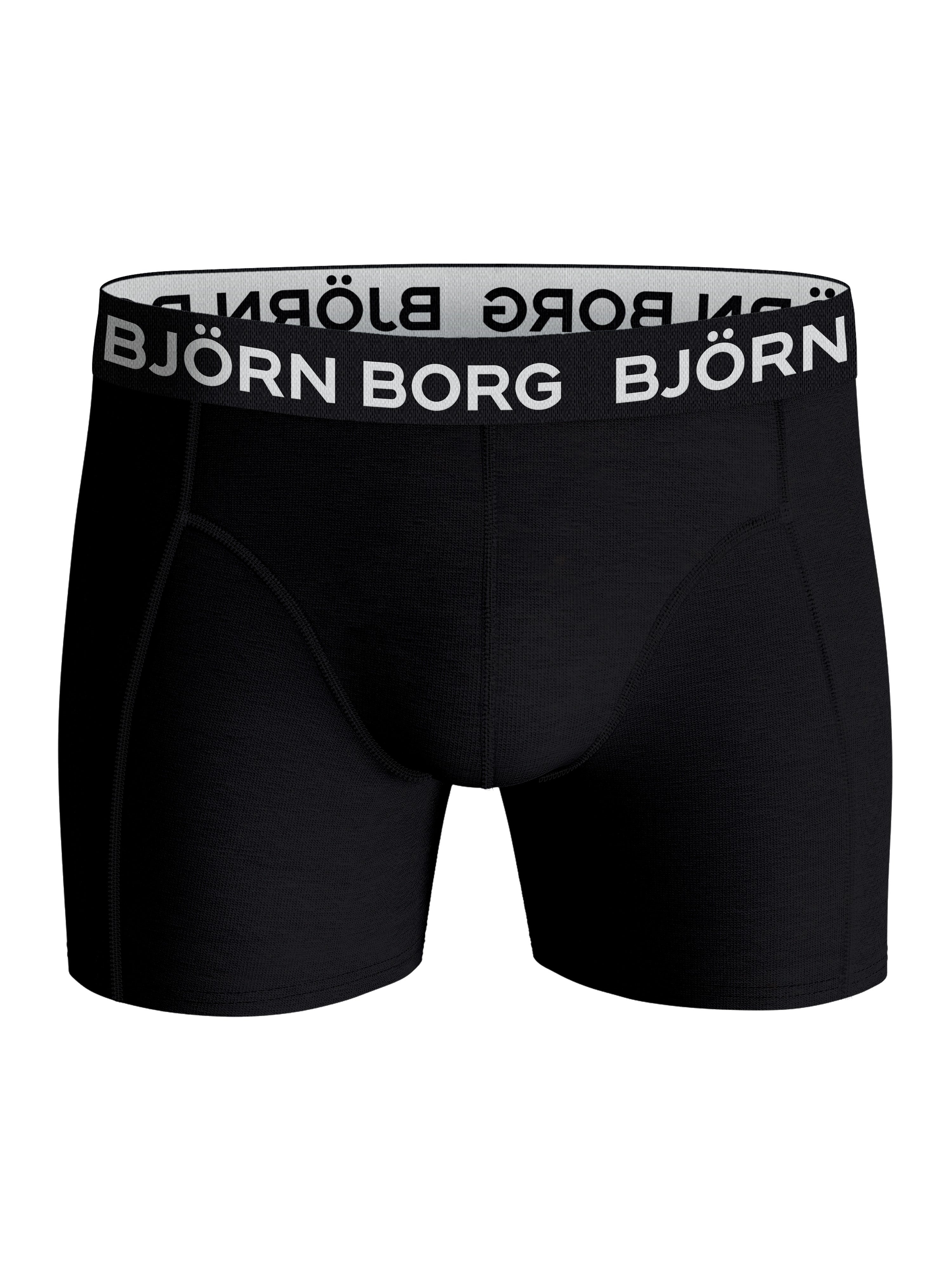 Björn Borg 5-Pack Cotton Stretch Boxer Briefs - Black