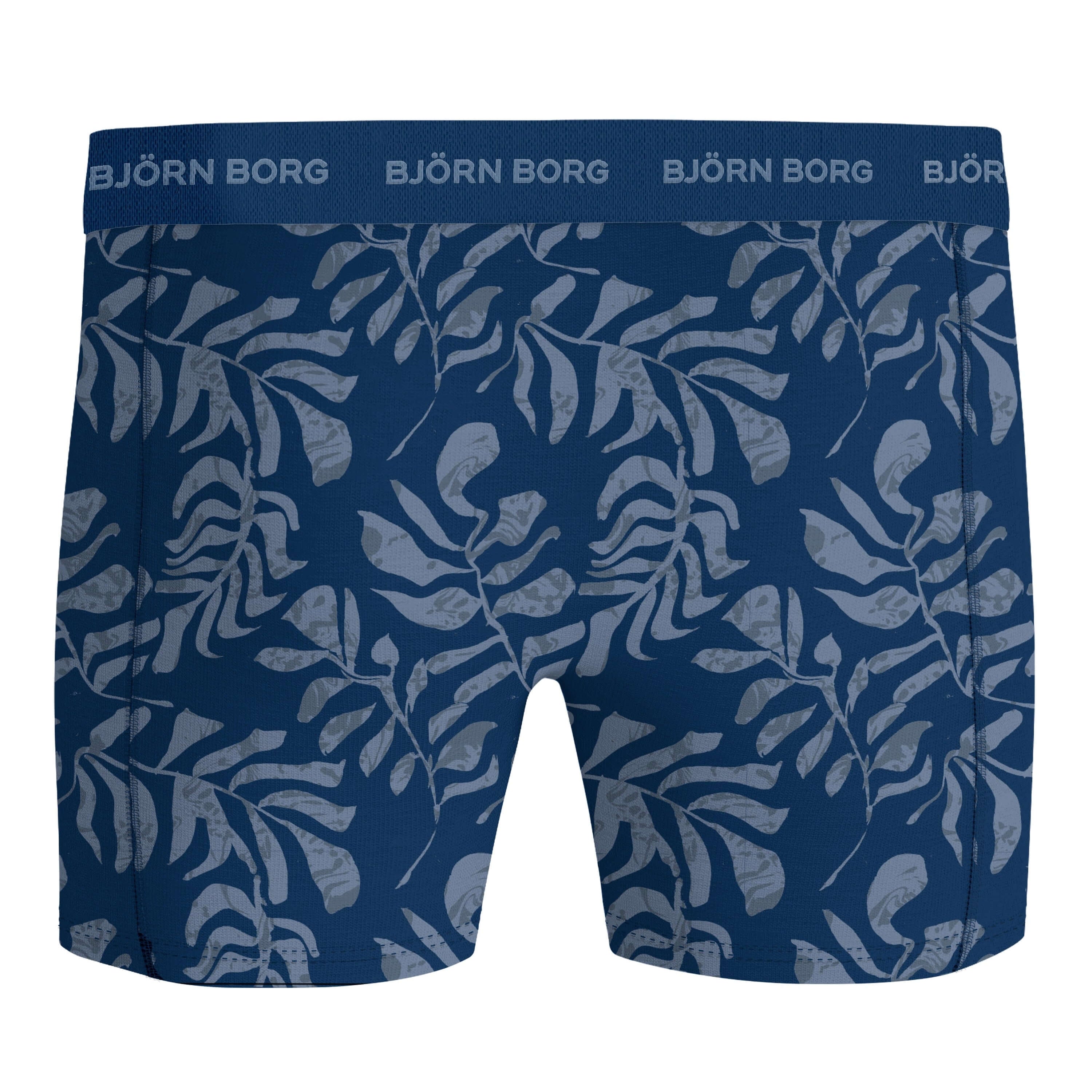 Björn Borg Men’s Stretch Cotton Boxer Shorts 2-Pack – Blue, Print