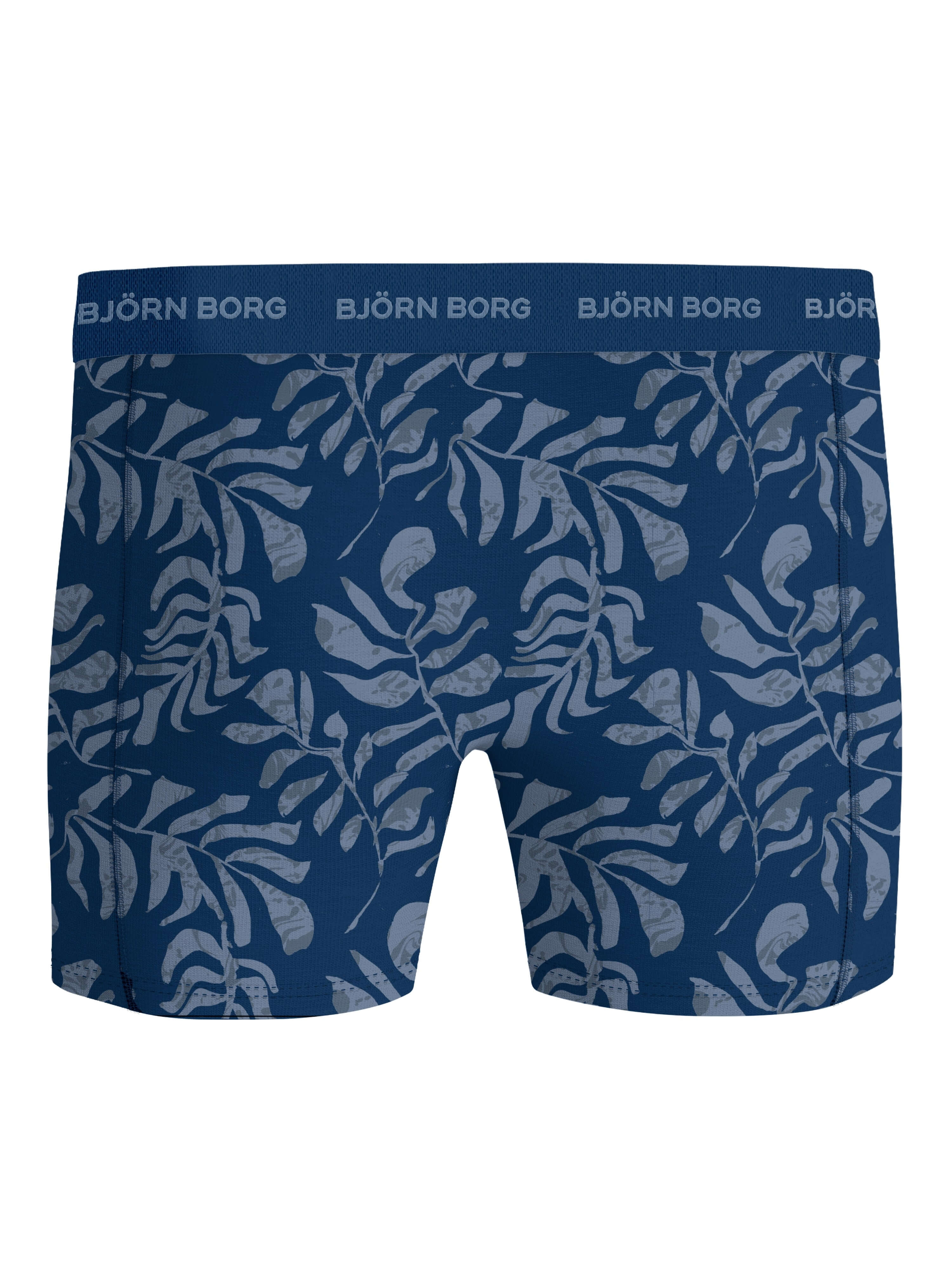 Björn Borg Men’s Stretch Cotton Boxer Shorts 2-Pack – Blue, Print