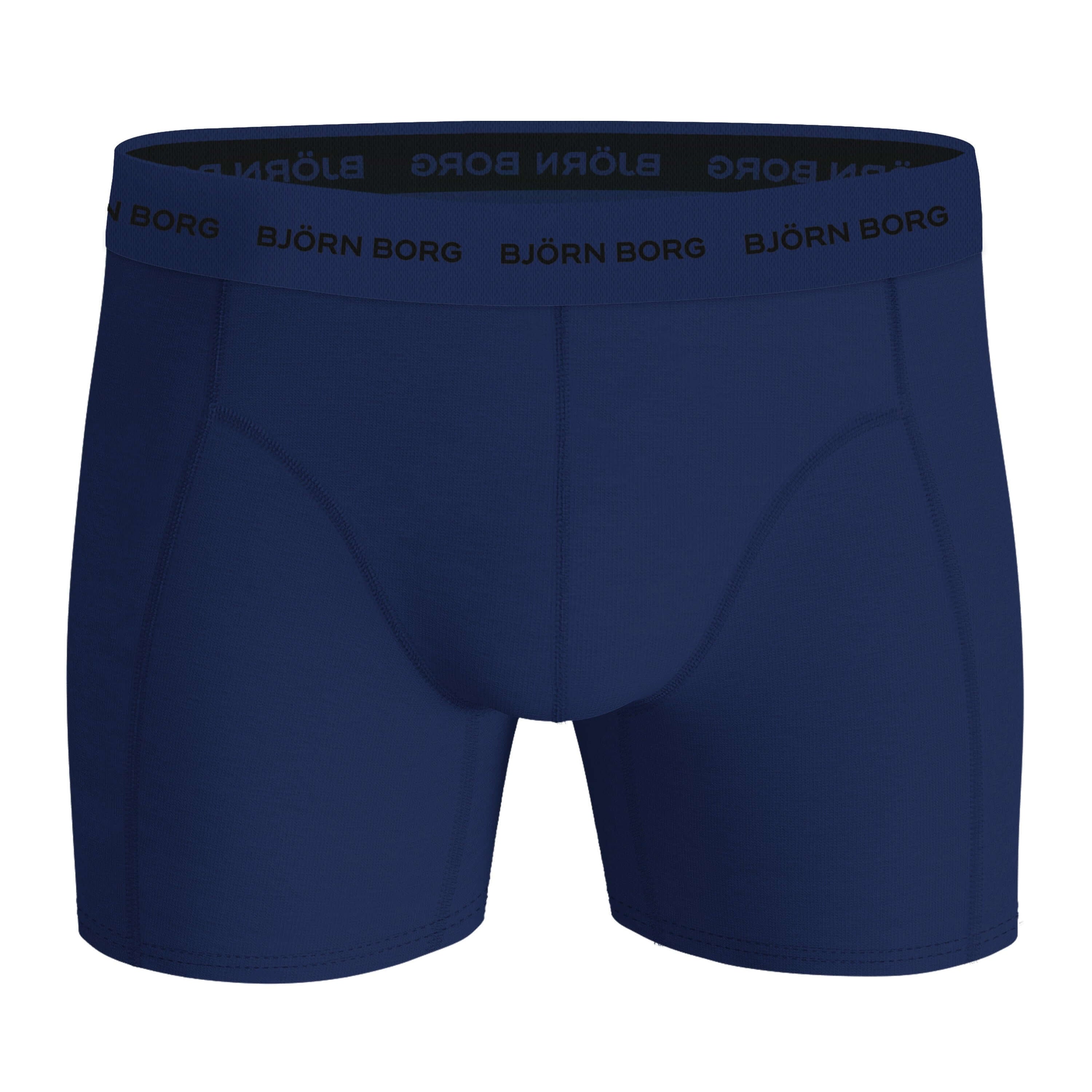 Björn Borg Men’s Stretch Cotton Boxer Shorts 2-Pack – Blue, Print