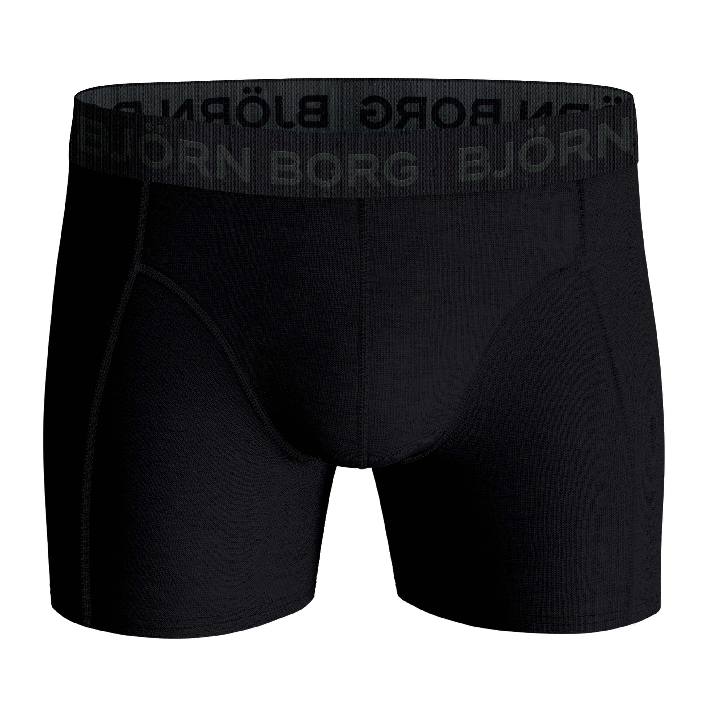 Björn Borg 3-Pack Cotton Stretch Boxers – Black / Green Print / Pink