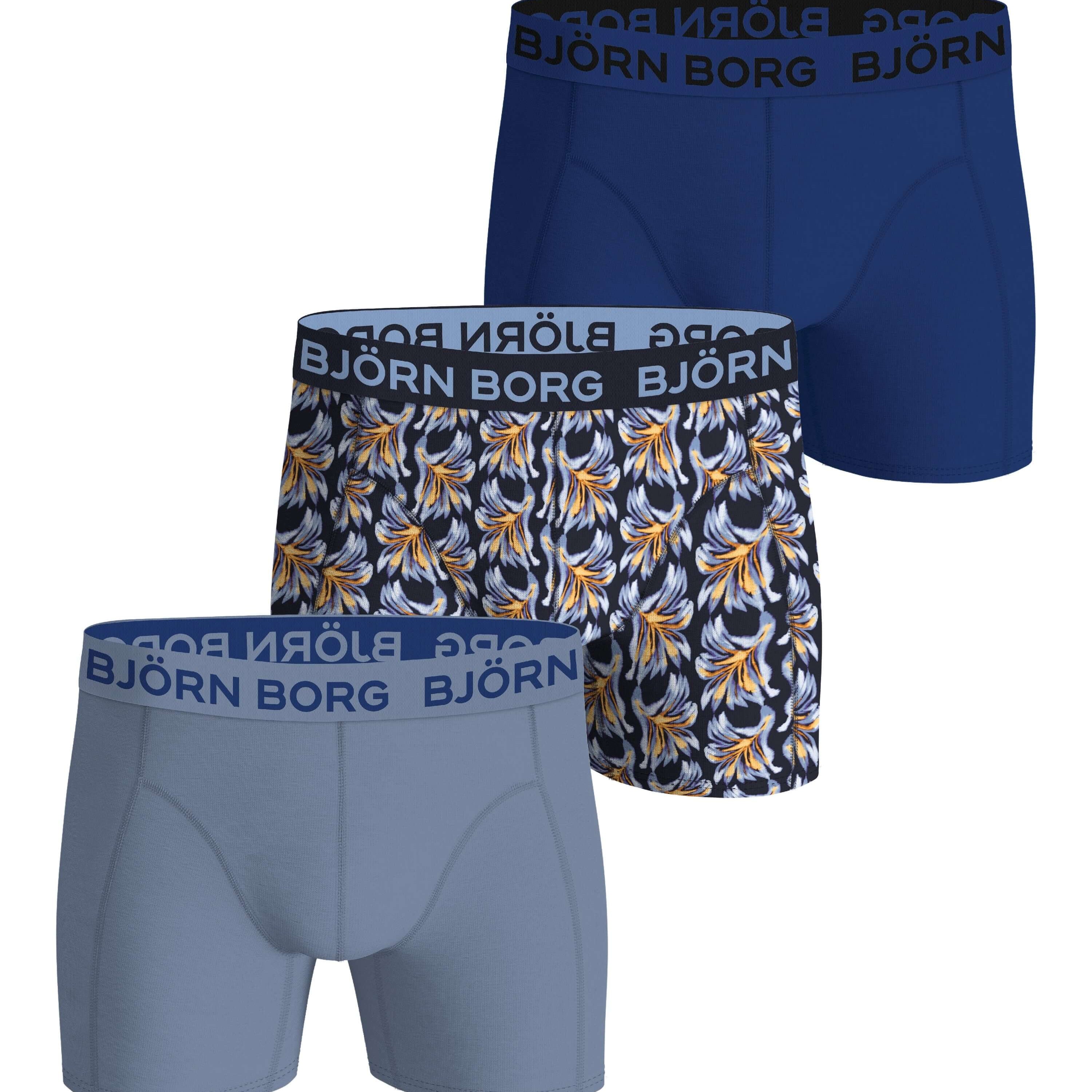 Björn Borg 3-Pack Men’s Cotton Stretch Boxers – Breathable Everyday Underwear