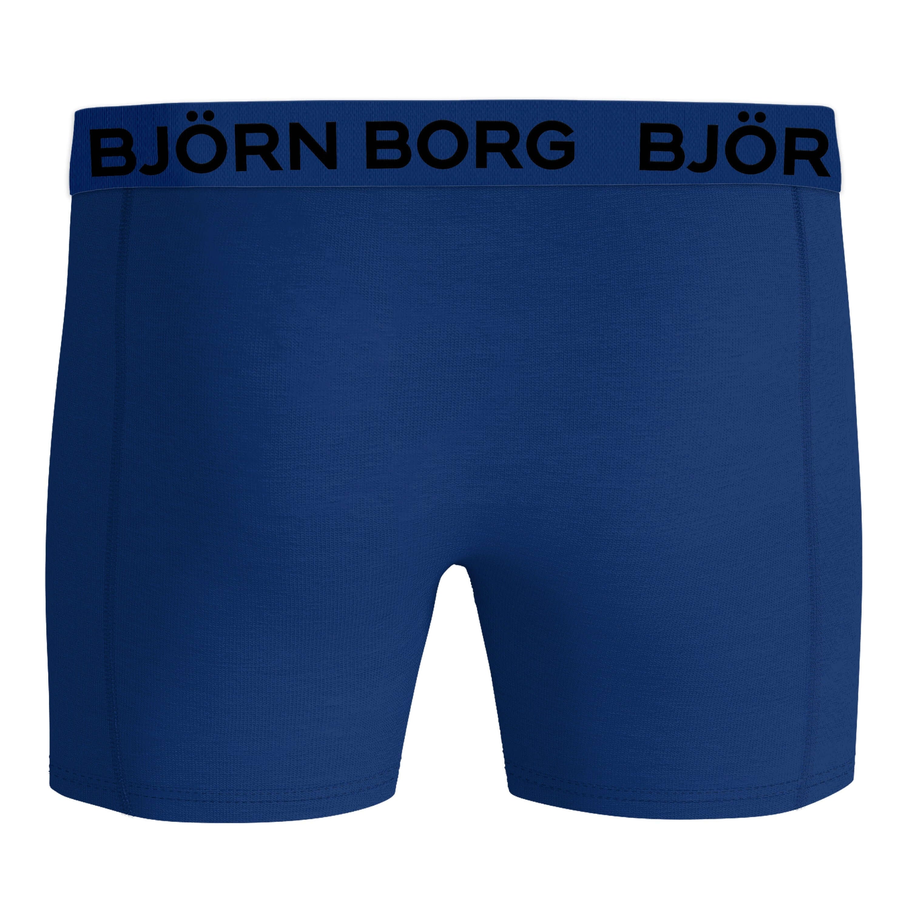 Björn Borg Men’s 3-Pack Cotton Stretch Boxers – Blue, Print
