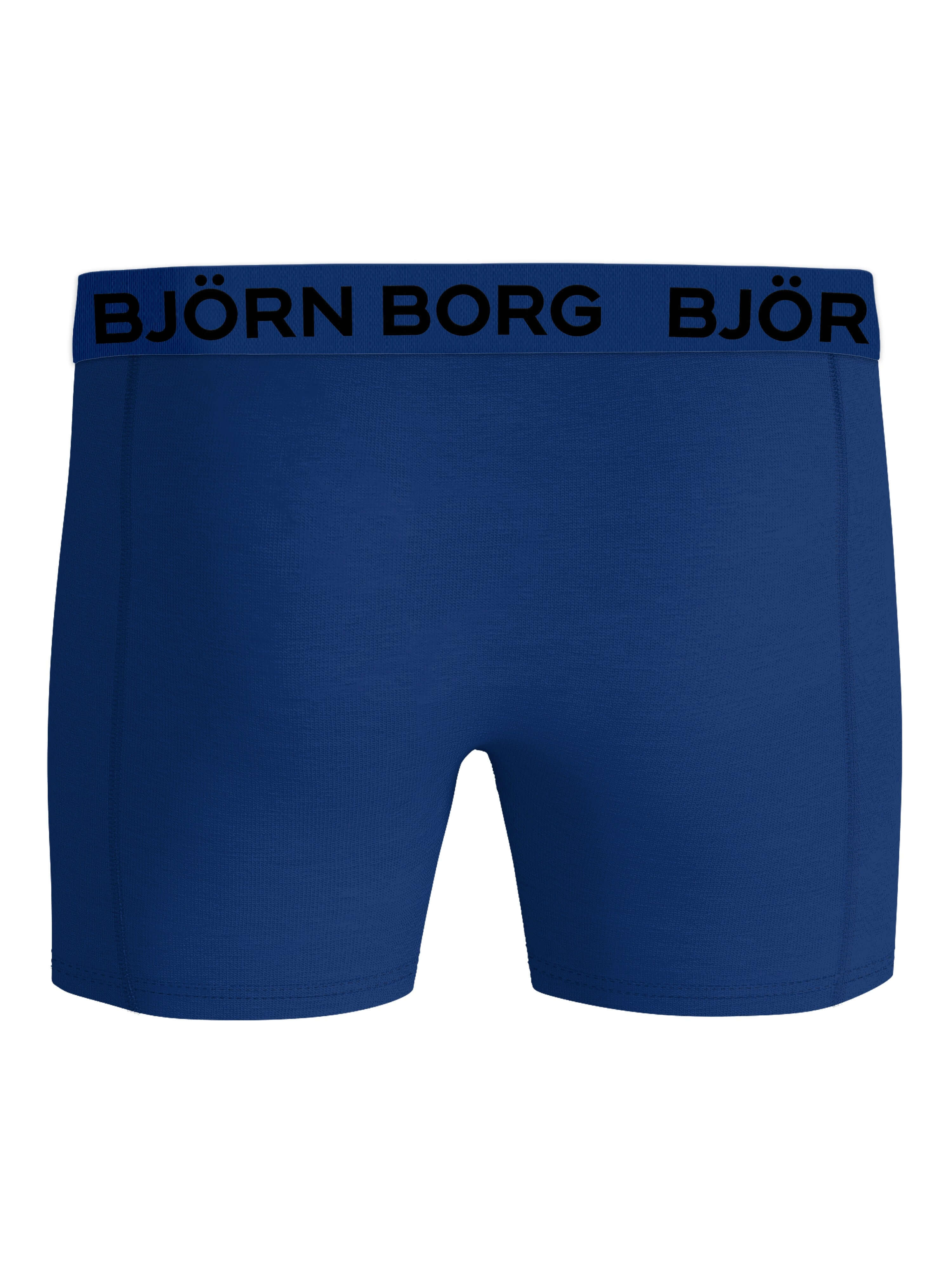 Björn Borg Men’s 3-Pack Cotton Stretch Boxers – Blue, Print