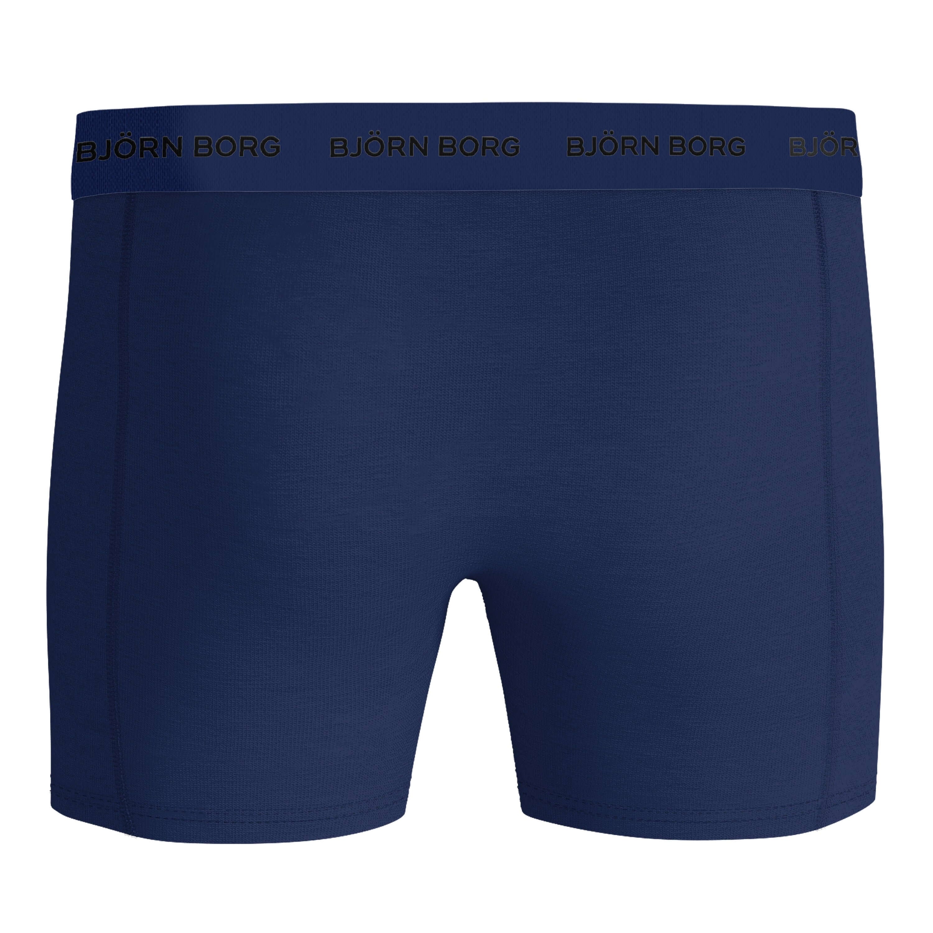 Björn Borg Men’s 3-Pack Cotton Stretch Boxers – Blue, Print