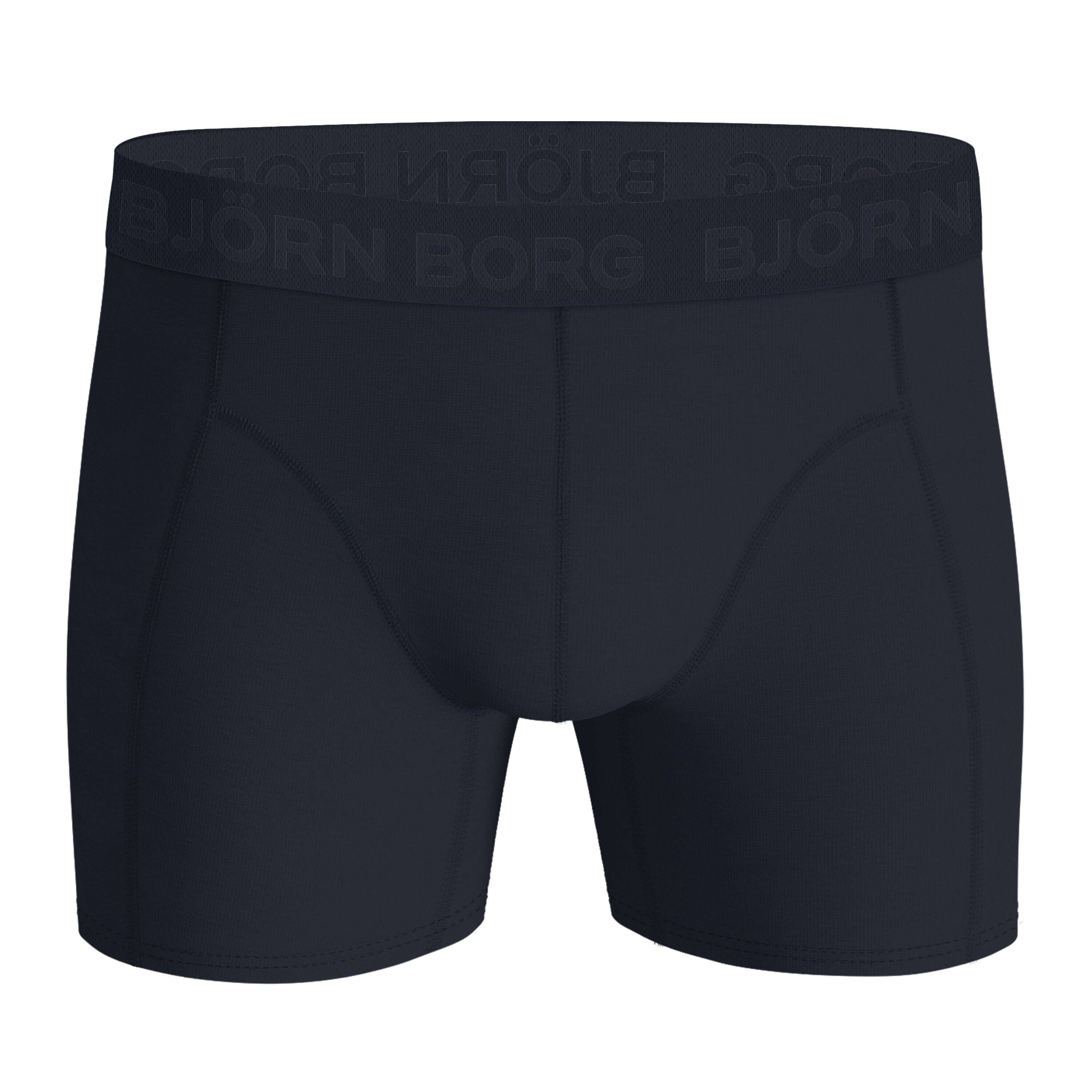 Björn Borg 5 Pack Cotton Stretch Boxers - Black, Blue, Pink, Print
