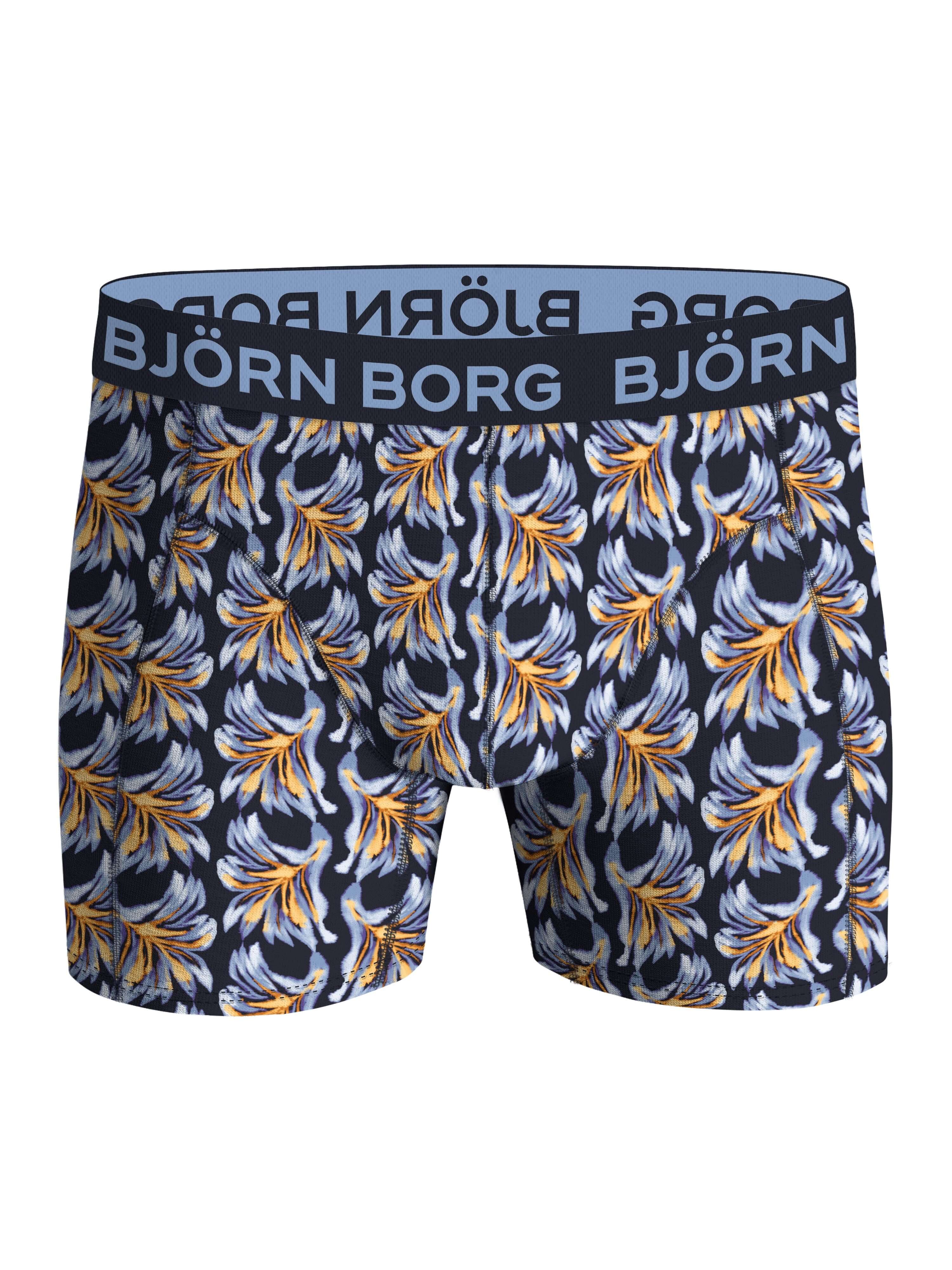 Björn Borg 5 Pack Cotton Stretch Boxers - Black, Blue, Pink, Print
