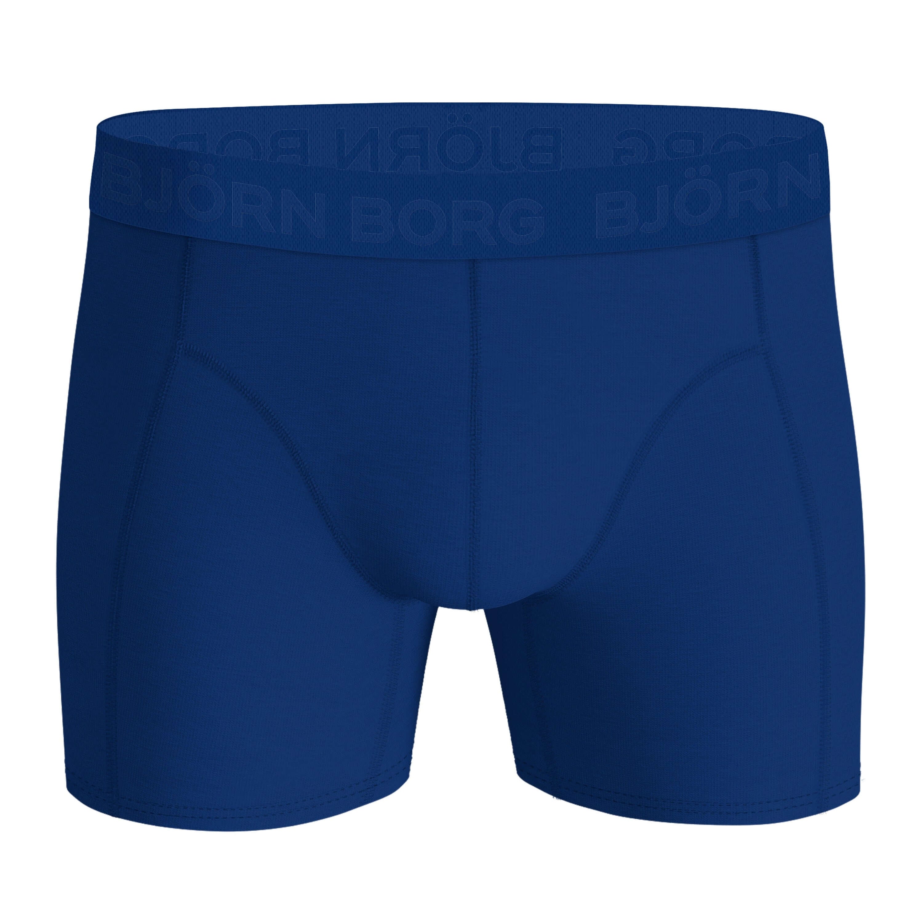 Björn Borg 5 Pack Cotton Stretch Boxers - Black, Blue, Green, Print