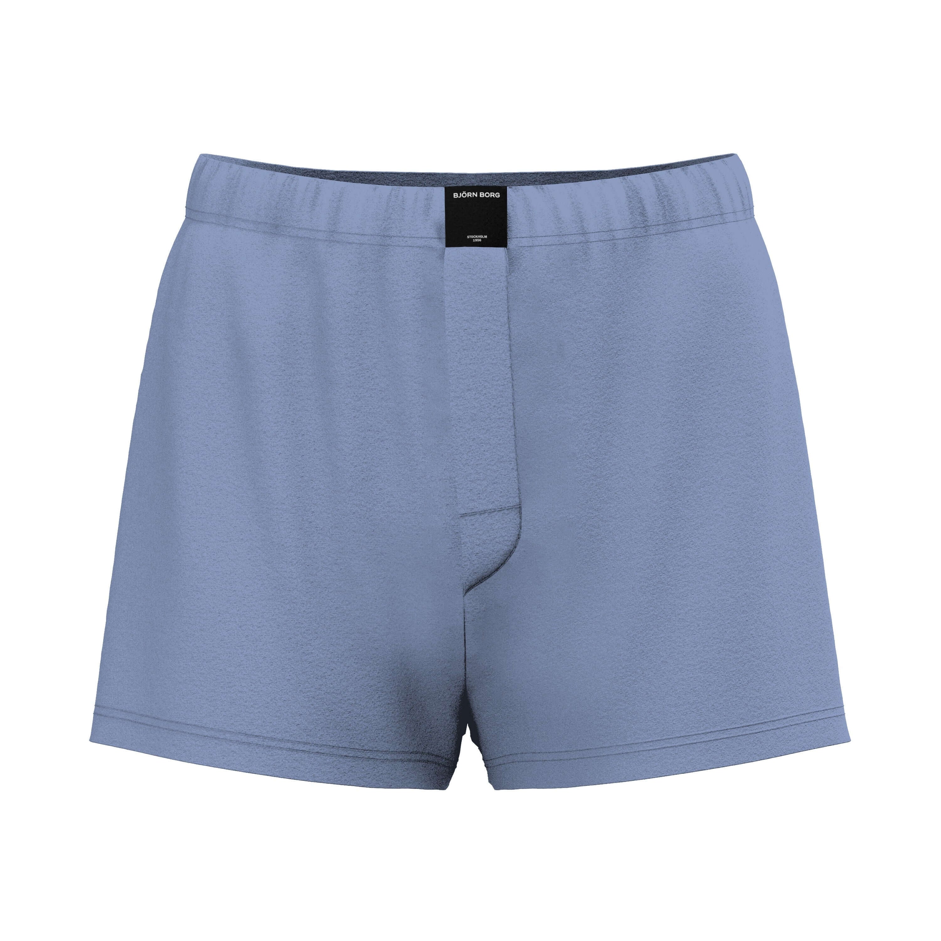 Björn Borg Cotton Stretch Jersey Boxer Shorts 3-pack - Black, Blue, Print