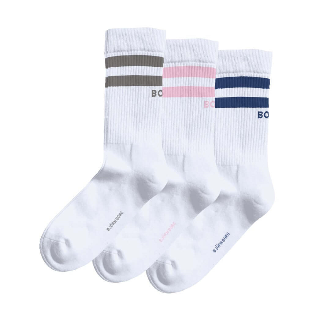 Björn Borg Classic 3-pack crew socks with cushioned feet