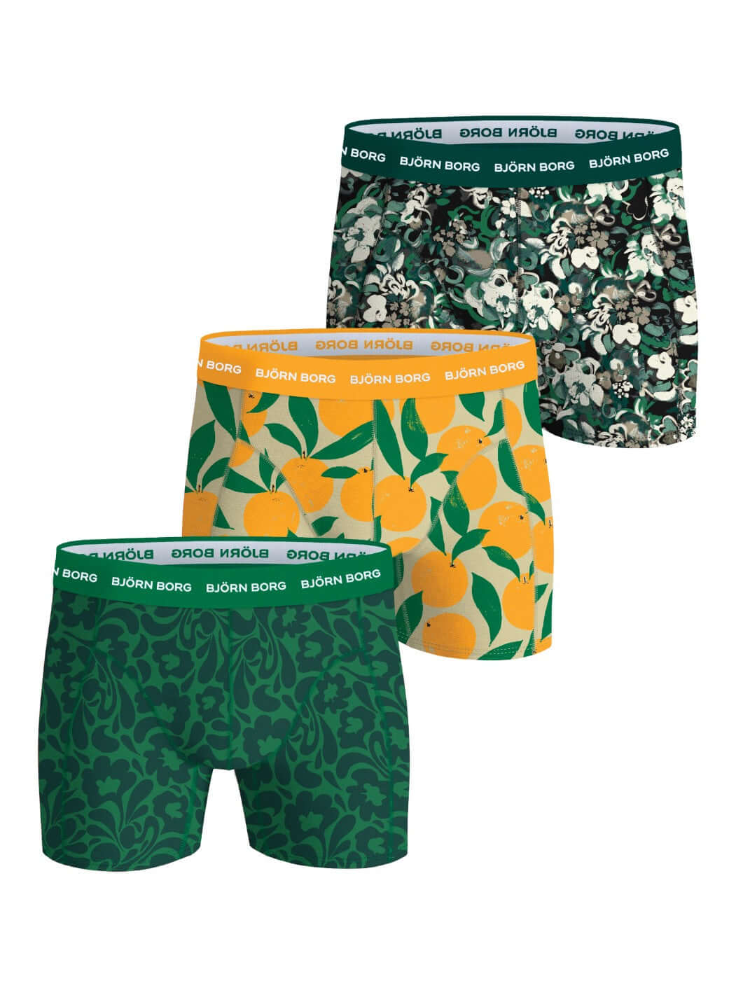 Björn Borg Cotton Stretch 3-Pack Boxer Briefs – Premium Colour Pack