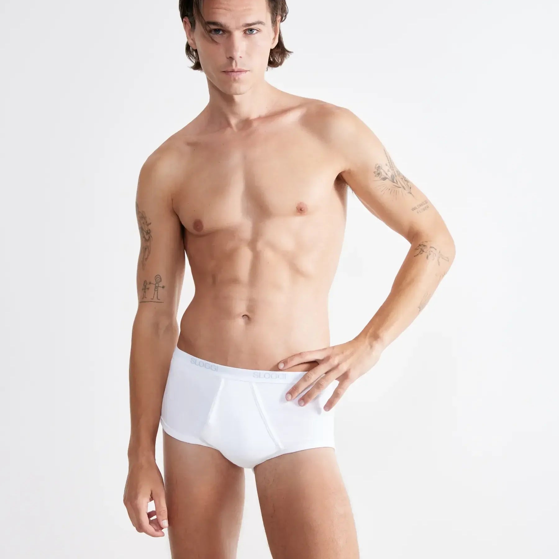 Sloggi Men Basic Maxi 2-Pack – White, Briefs