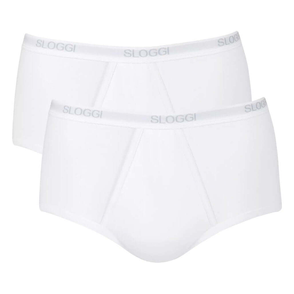 Sloggi Men Basic Maxi 2-Pack – White, Briefs